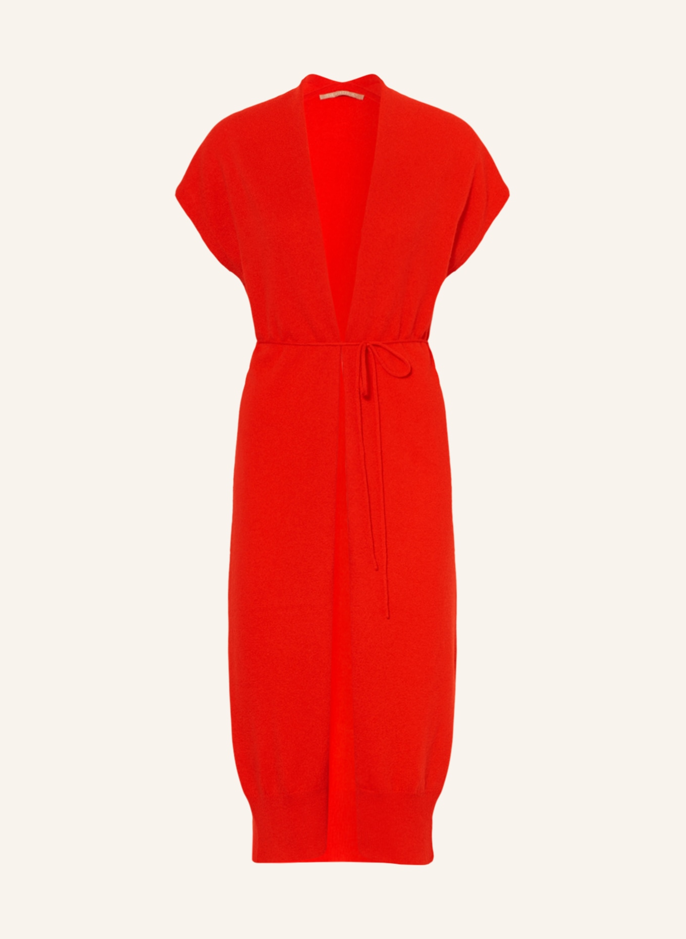 (THE MERCER) N.Y. Knitted waistcoat in cashmere , Color: RED (Image 1)