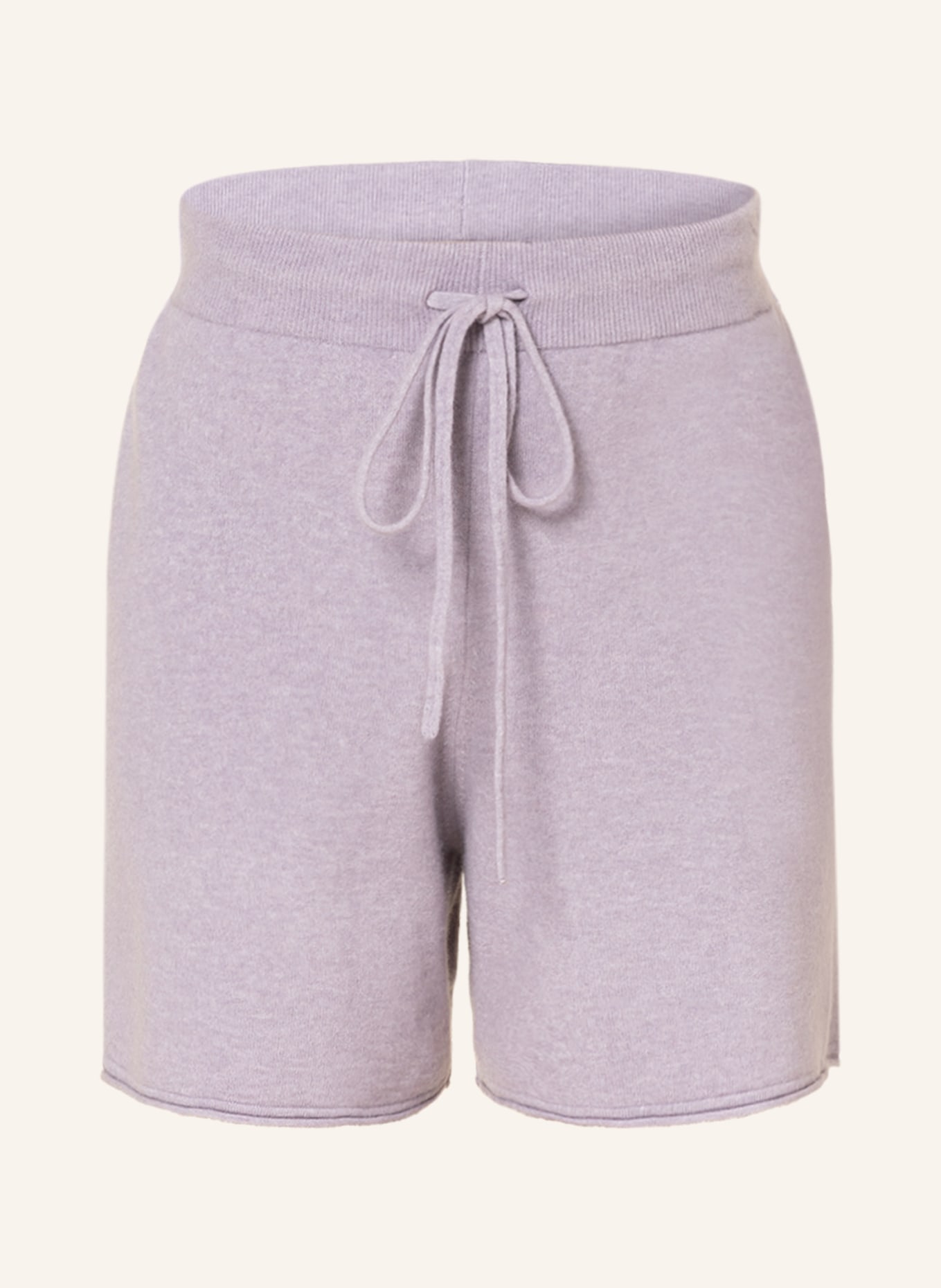 (THE MERCER) N.Y. Knit shorts with merino wool, Color: LIGHT PURPLE (Image 1)