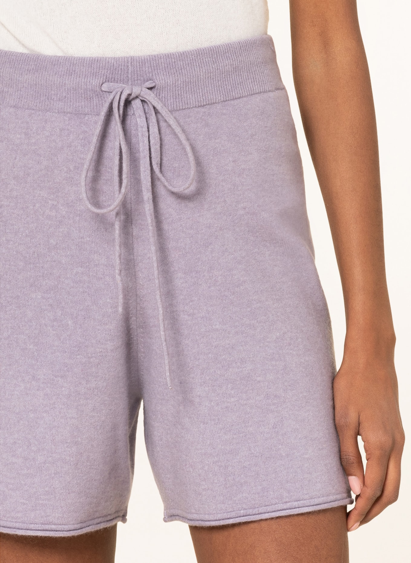 (THE MERCER) N.Y. Knit shorts with merino wool, Color: LIGHT PURPLE (Image 5)
