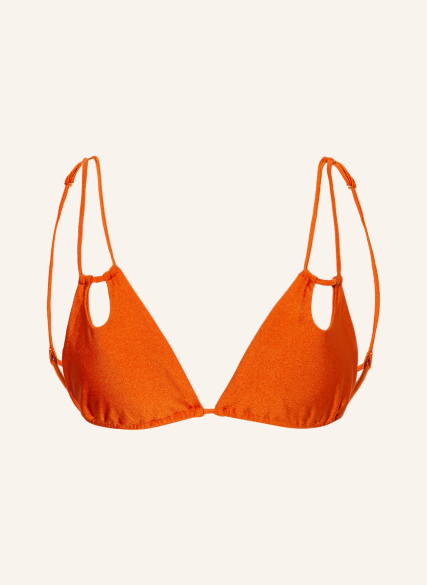 JANTHEE Berlin Bralette-Bikini-Top MIKA mit Cut-outs, Farbe: DUNKELORANGE (Bild 1)