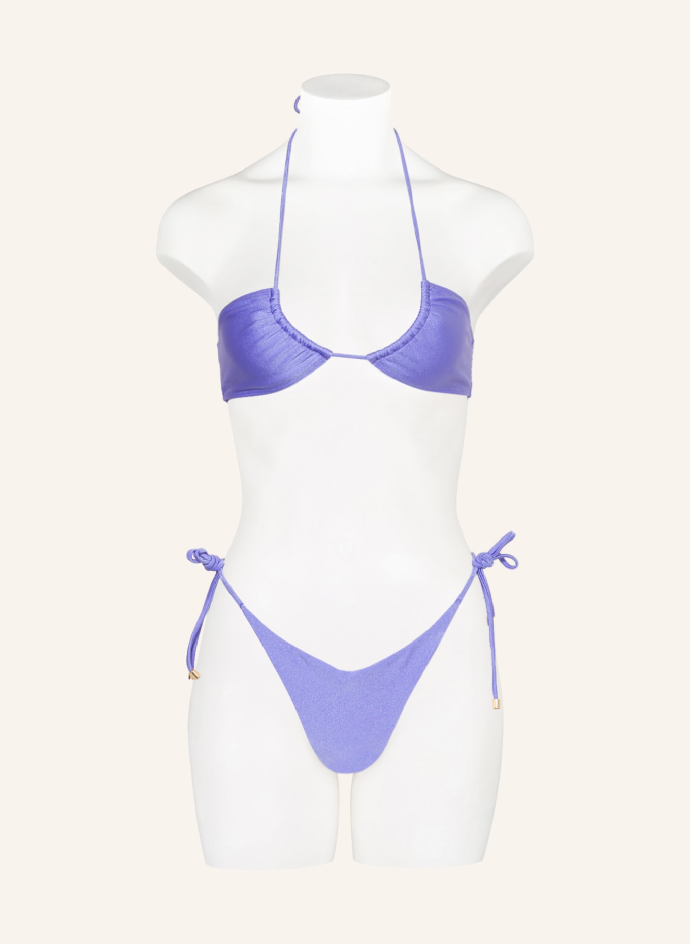 JANTHEE Berlin Triangle bikini top KELLY, Color: LIGHT PURPLE (Image 2)