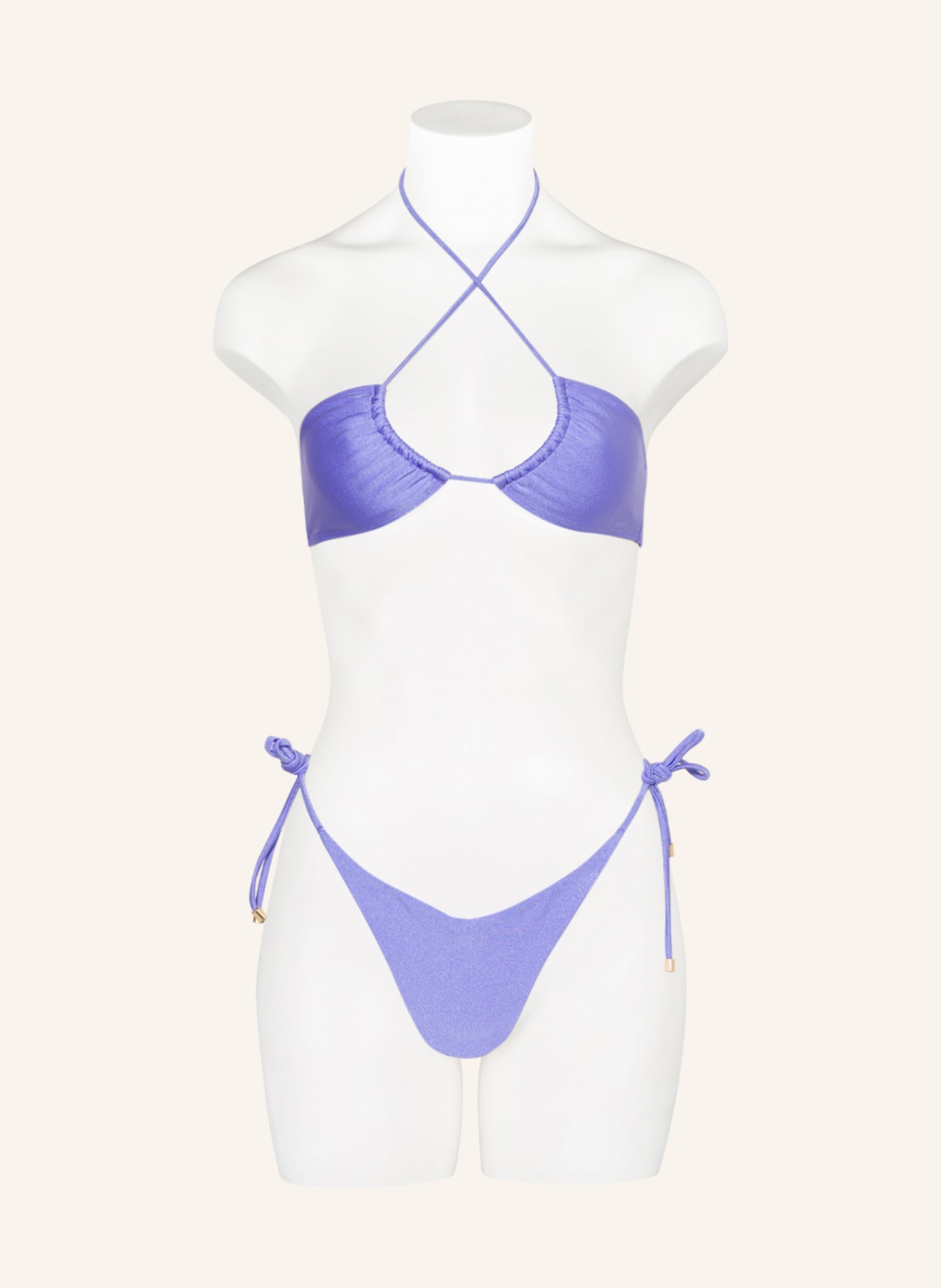 JANTHEE Berlin Triangle bikini top KELLY, Color: LIGHT PURPLE (Image 4)