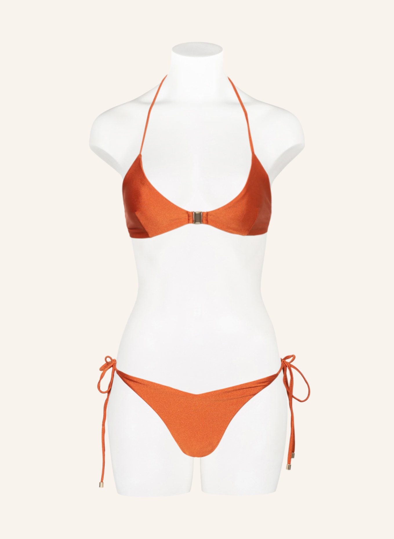 JANTHEE Berlin Triangle bikini top MAHRA, Color: ORANGE (Image 2)