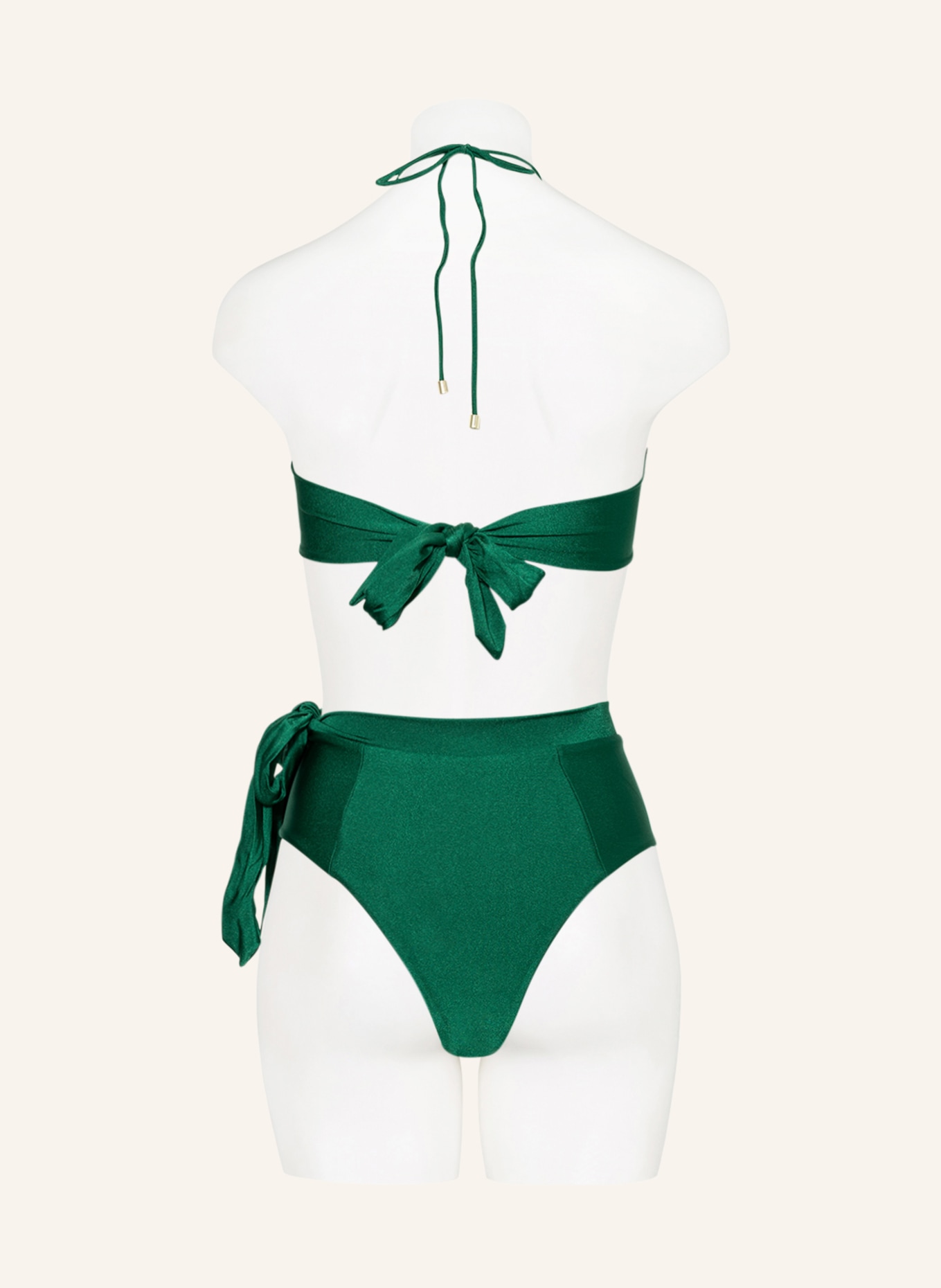 JANTHEE Berlin High waist bikini bottoms , Color: GREEN (Image 3)