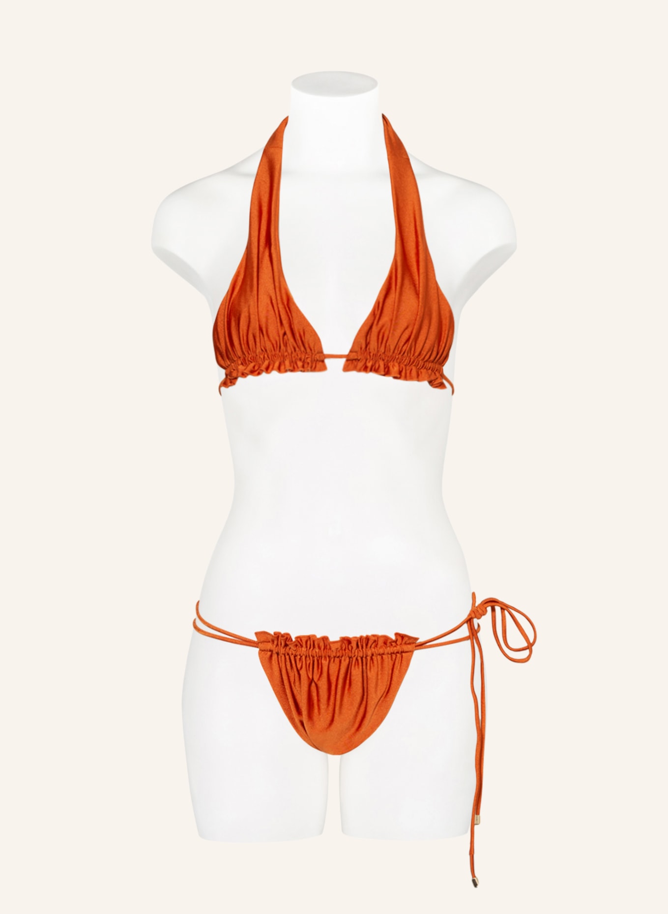 JANTHEE Berlin Halter neck bikini top OLYMPIA , Color: DARK ORANGE (Image 2)