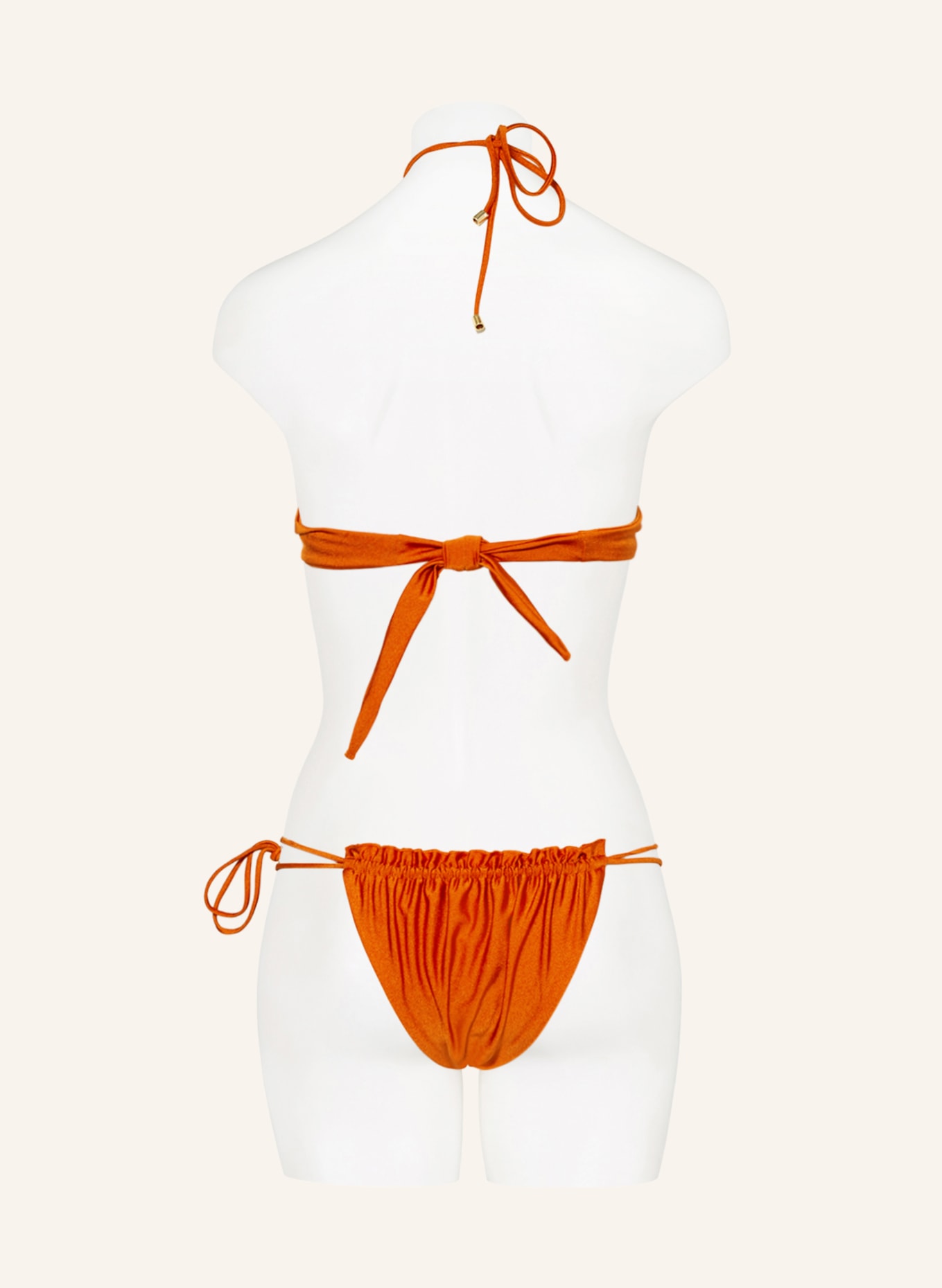 JANTHEE Berlin Halter neck bikini top OLYMPIA , Color: DARK ORANGE (Image 3)