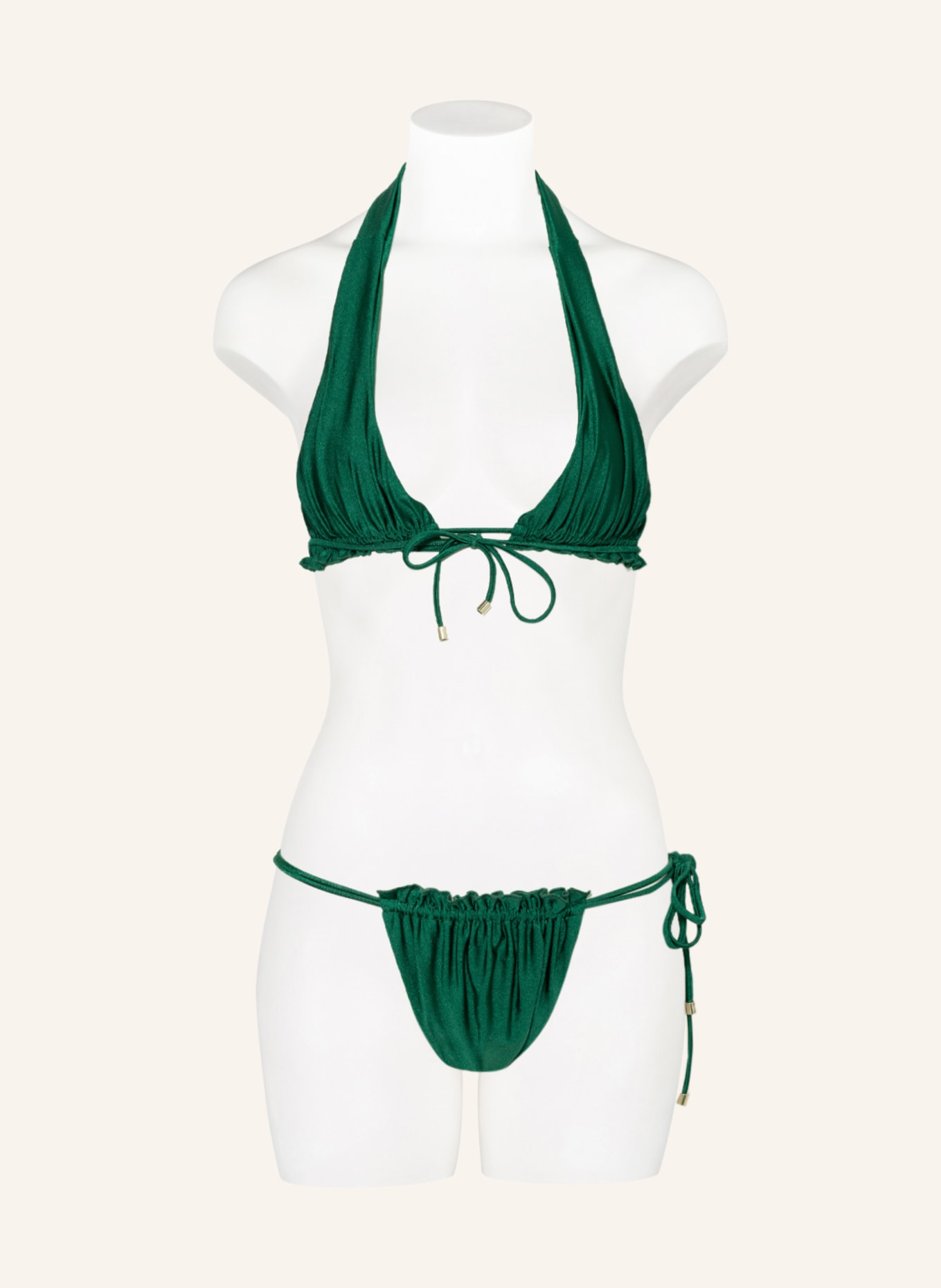 JANTHEE Berlin Triangle bikini bottoms AMY BOTTOM, Color: GREEN (Image 2)