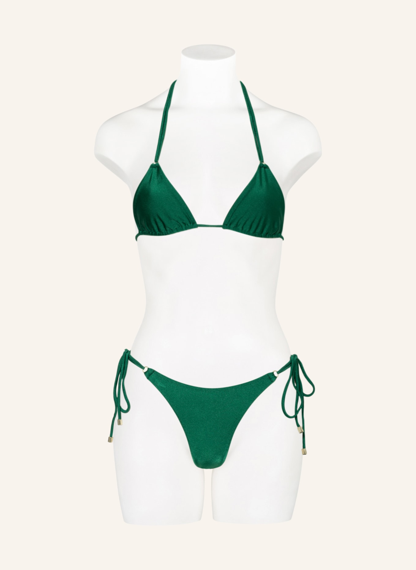 JANTHEE Berlin Triangle bikini top SALOME, Color: GREEN (Image 2)