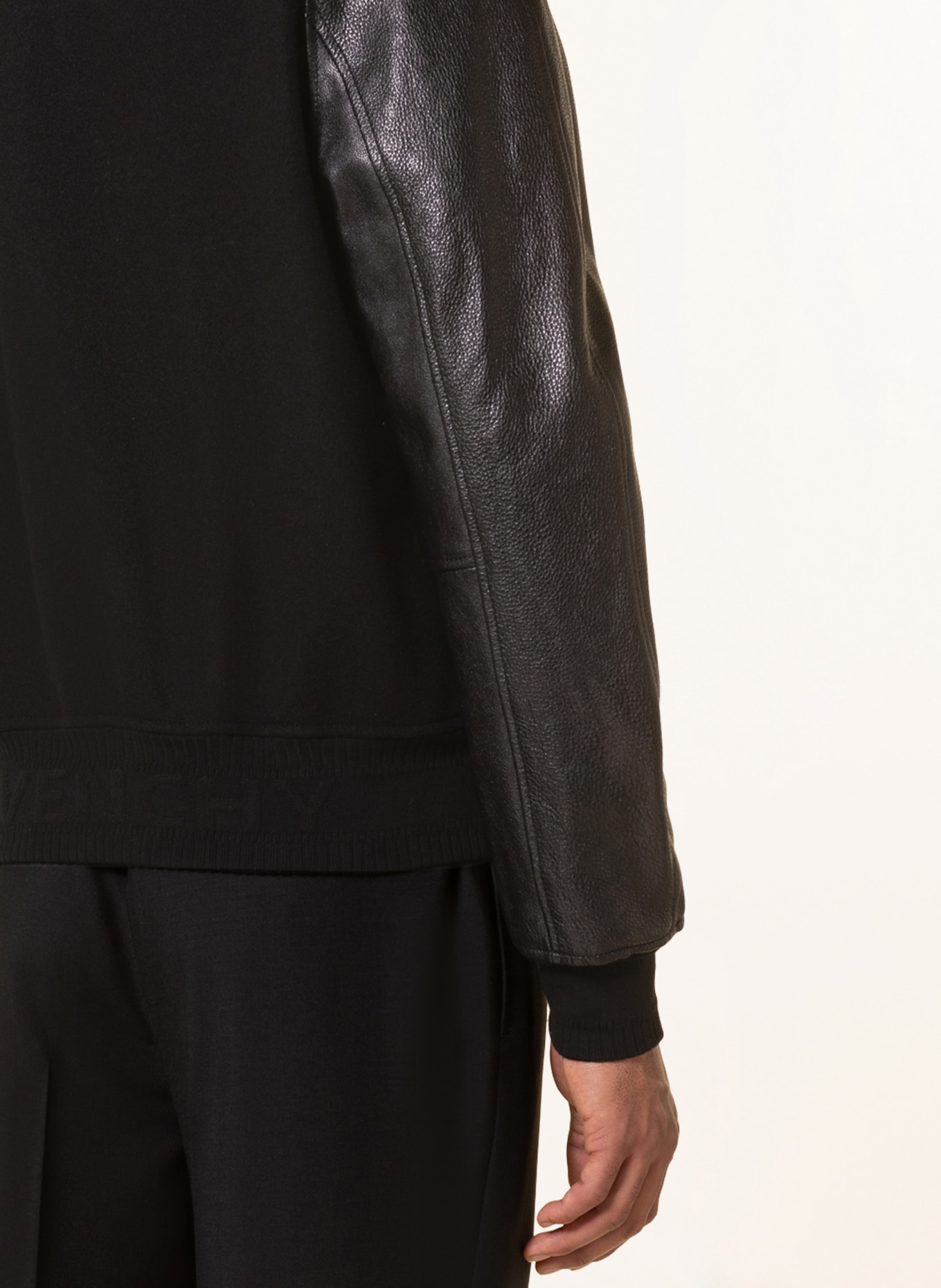 GIVENCHY Jacket in mixed materials, Color: BLACK (Image 5)