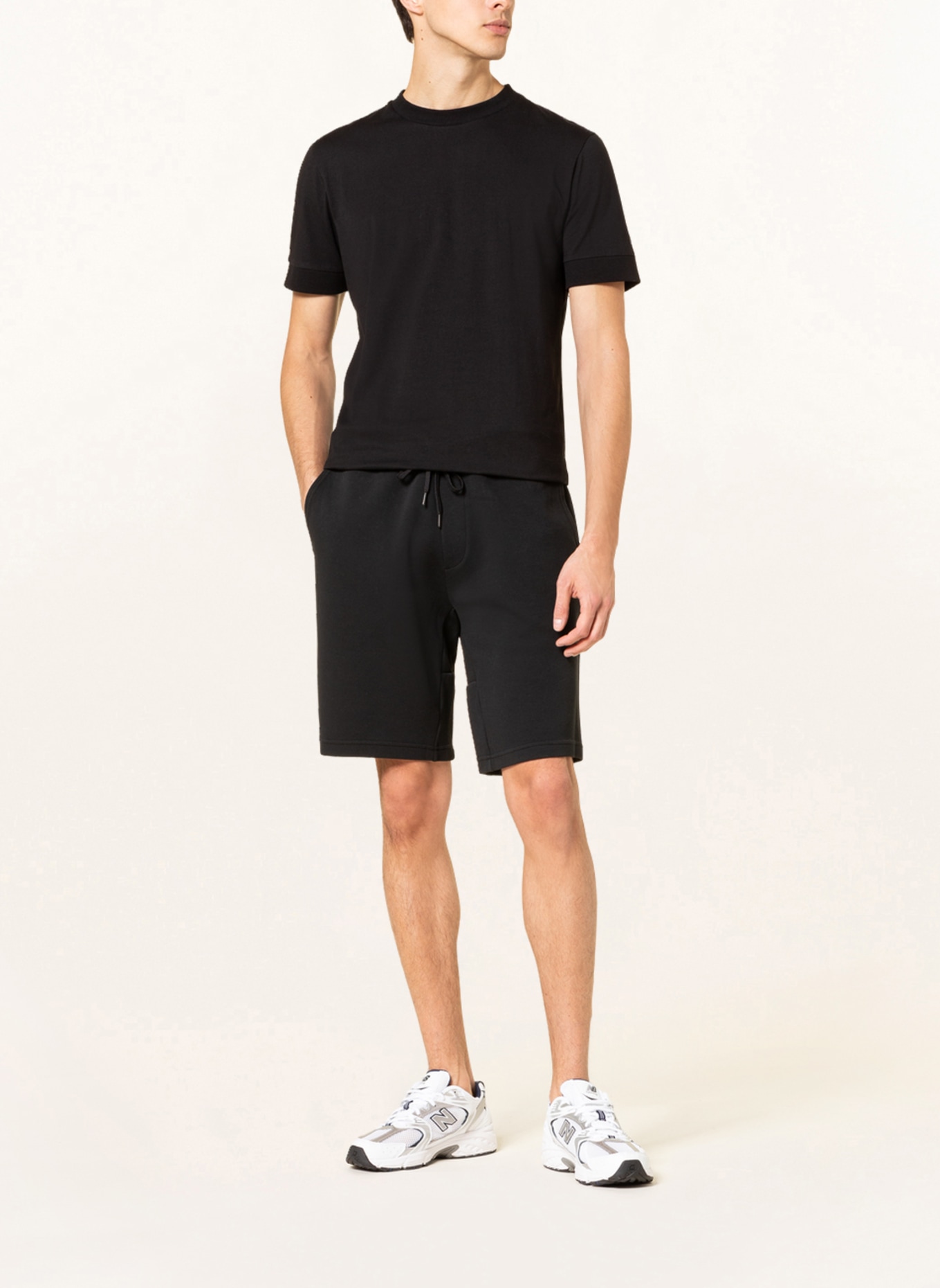 POLO RALPH LAUREN Sweat shorts, Color: BLACK (Image 2)
