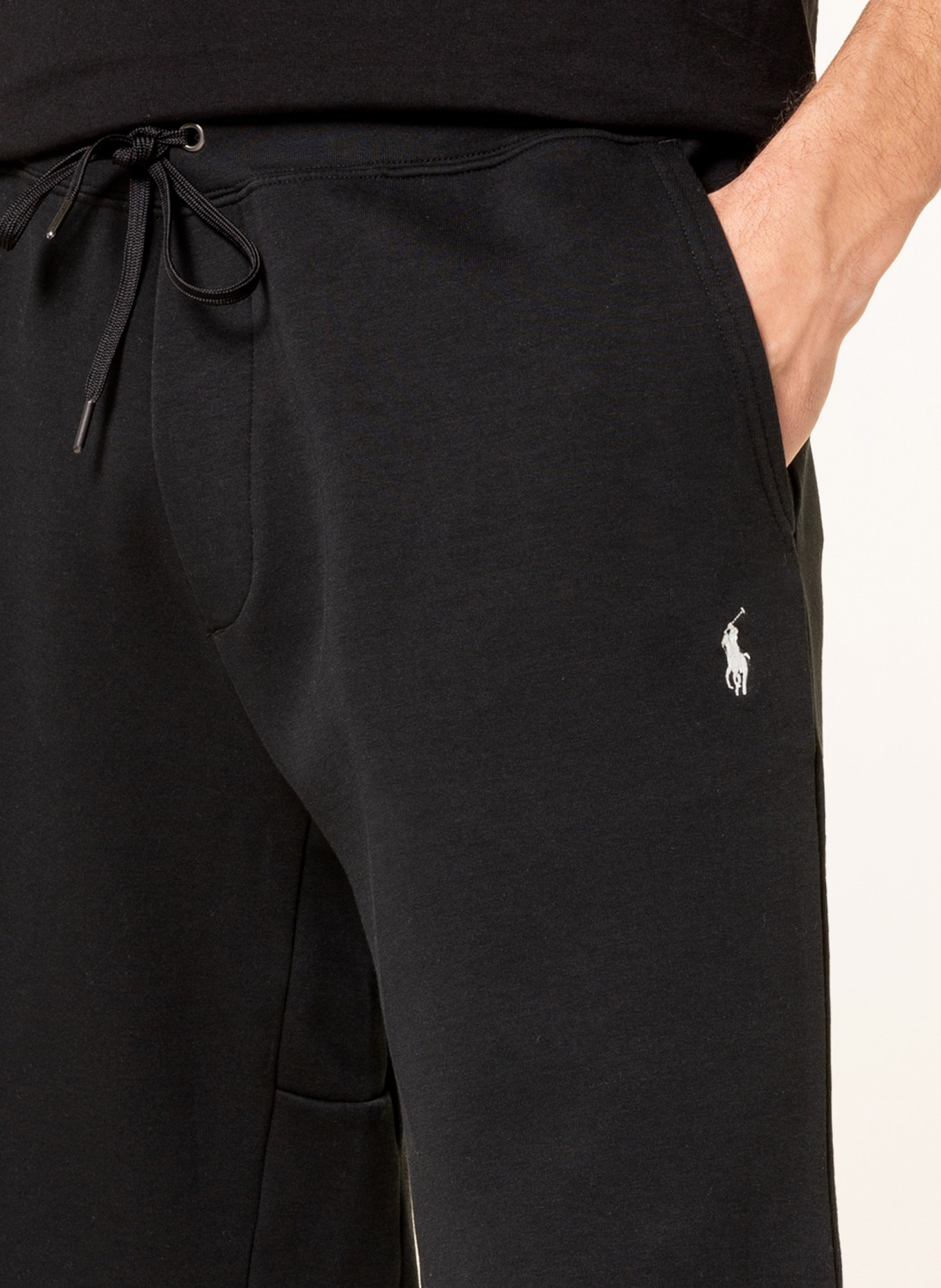 POLO RALPH LAUREN Sweat shorts, Color: BLACK (Image 5)