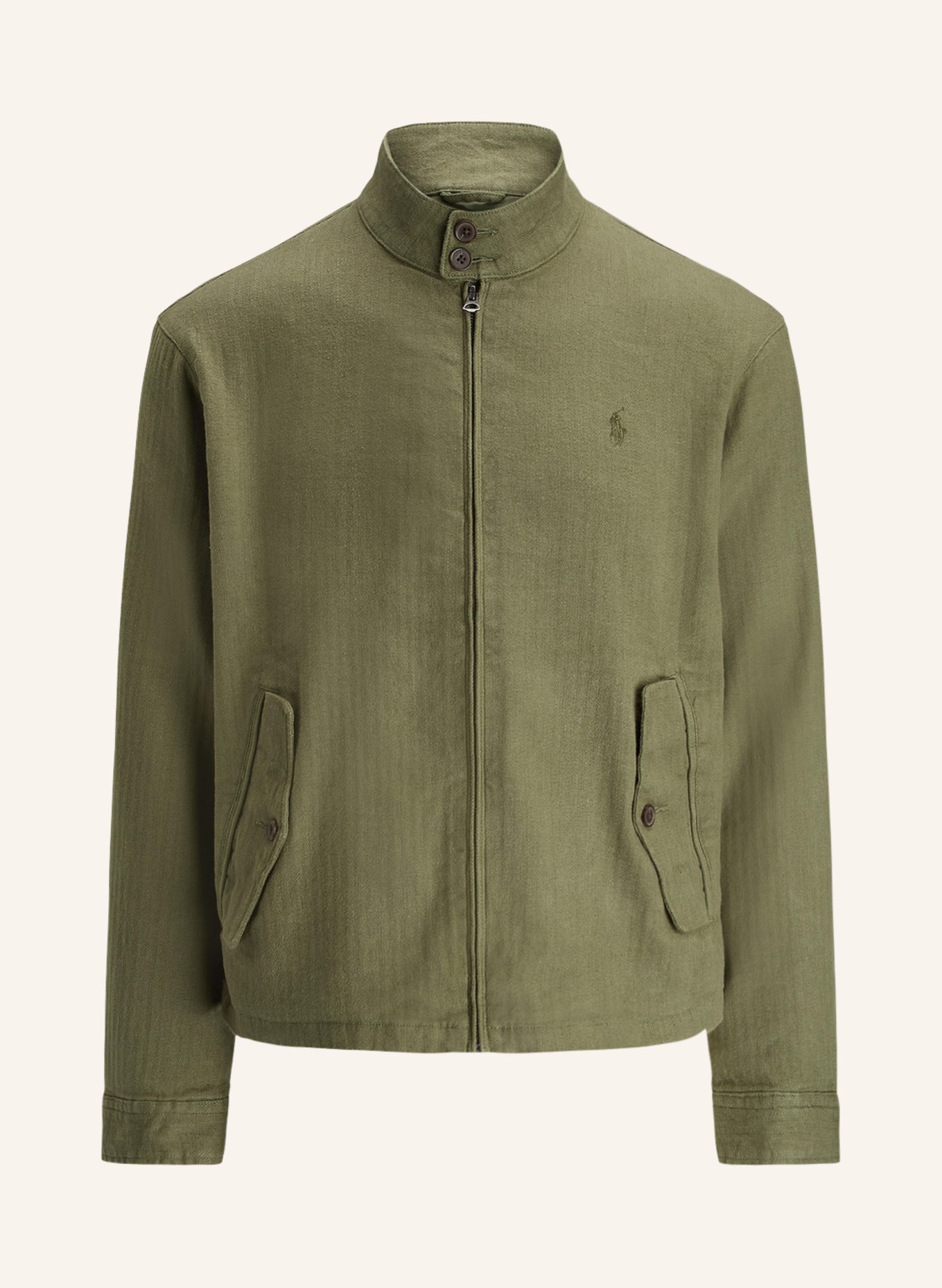POLO RALPH LAUREN Jacket with linen, Color: OLIVE (Image 1)