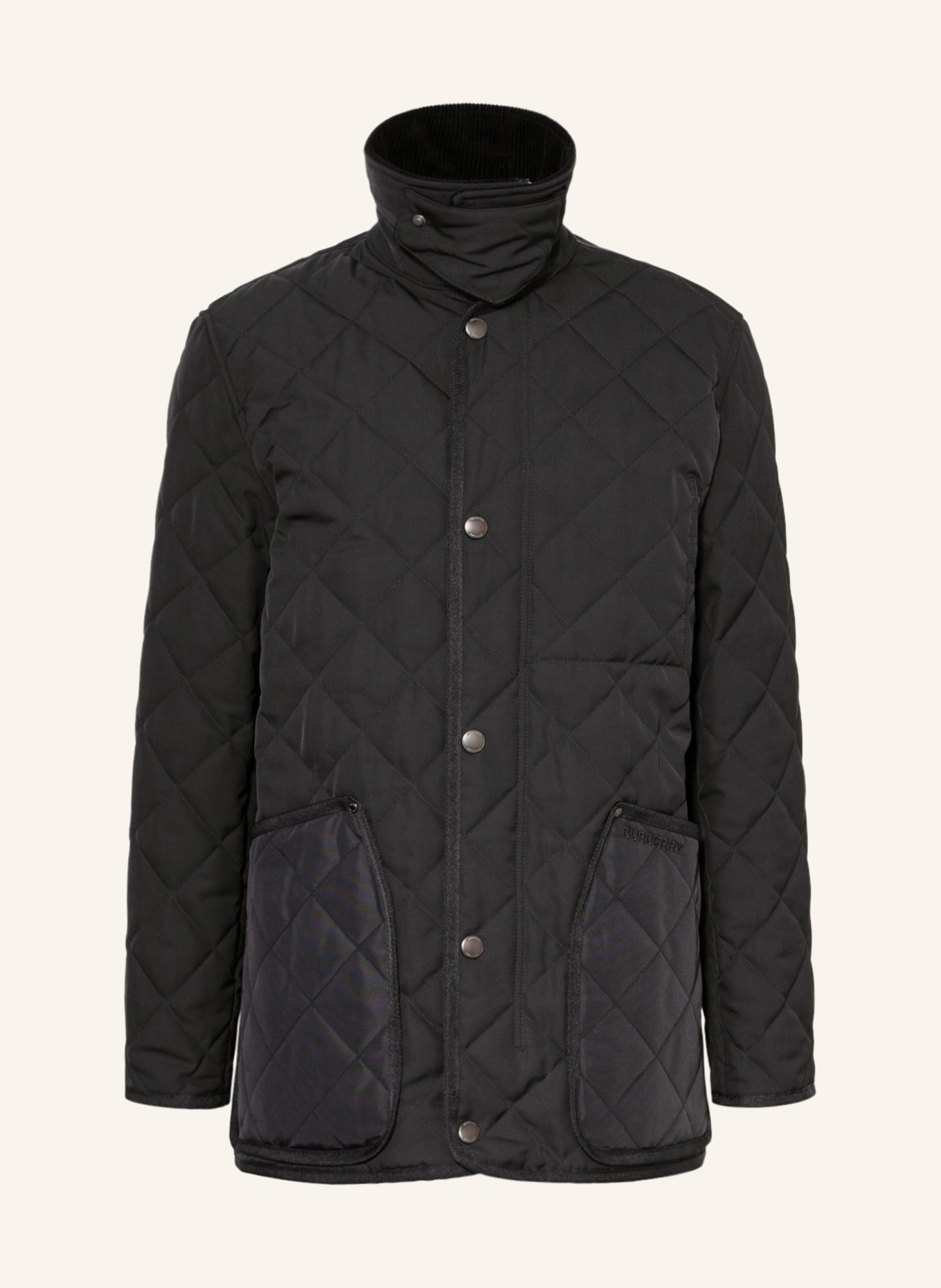 BURBERRY Quilted jacket LANFORD, Color: BLACK (Image 1)