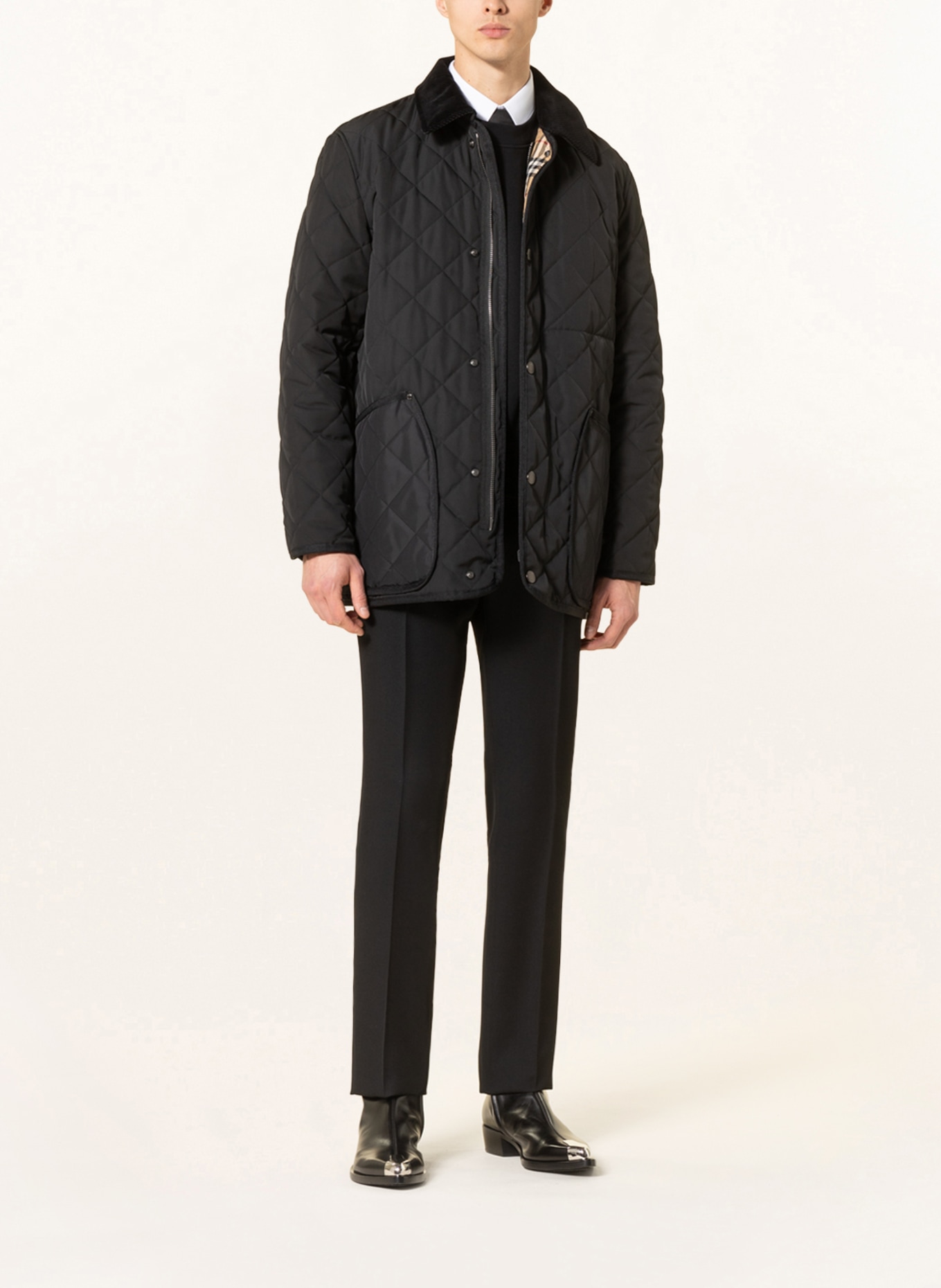 BURBERRY Quilted jacket LANFORD, Color: BLACK (Image 2)