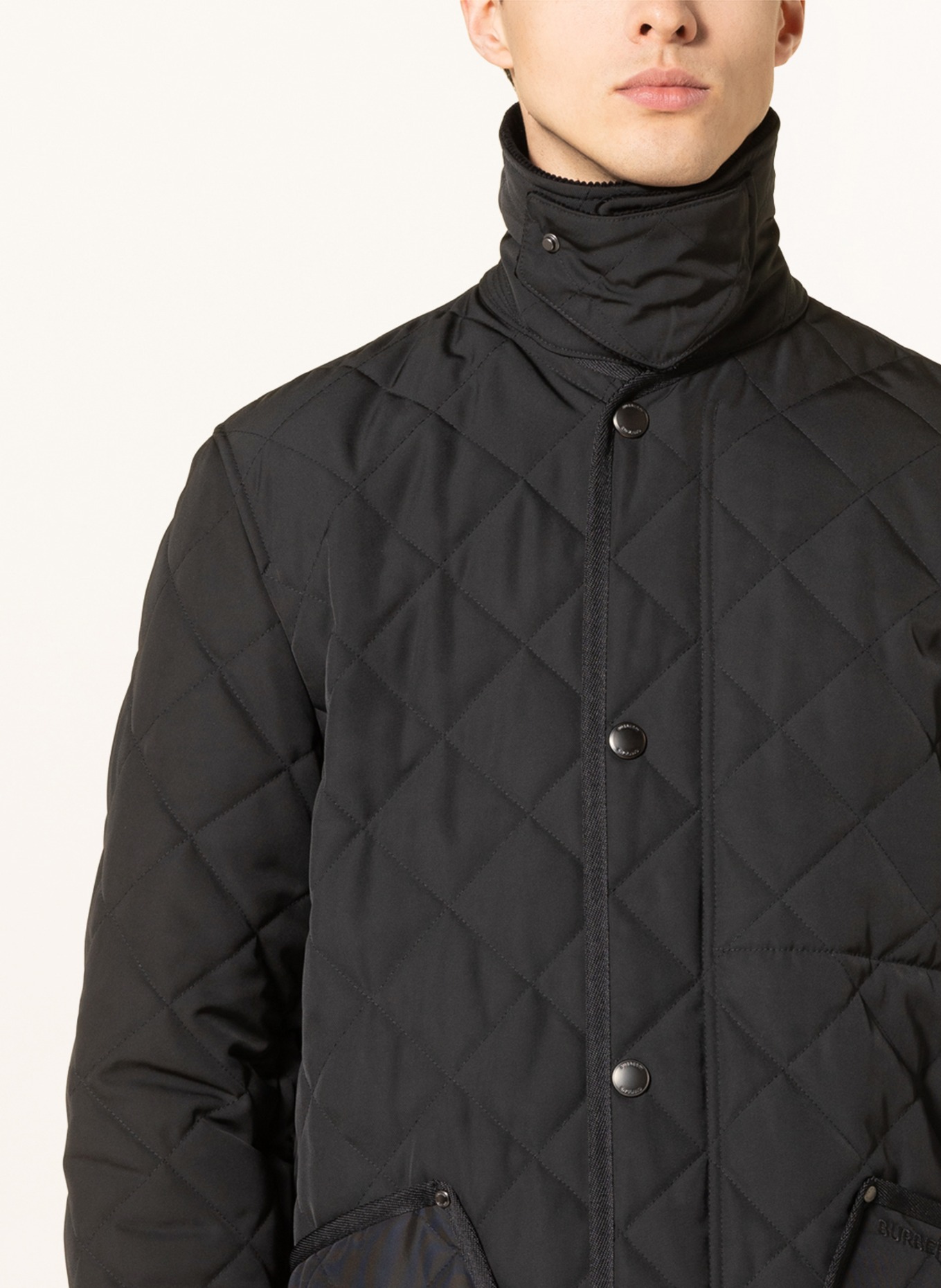 BURBERRY Quilted jacket LANFORD, Color: BLACK (Image 5)