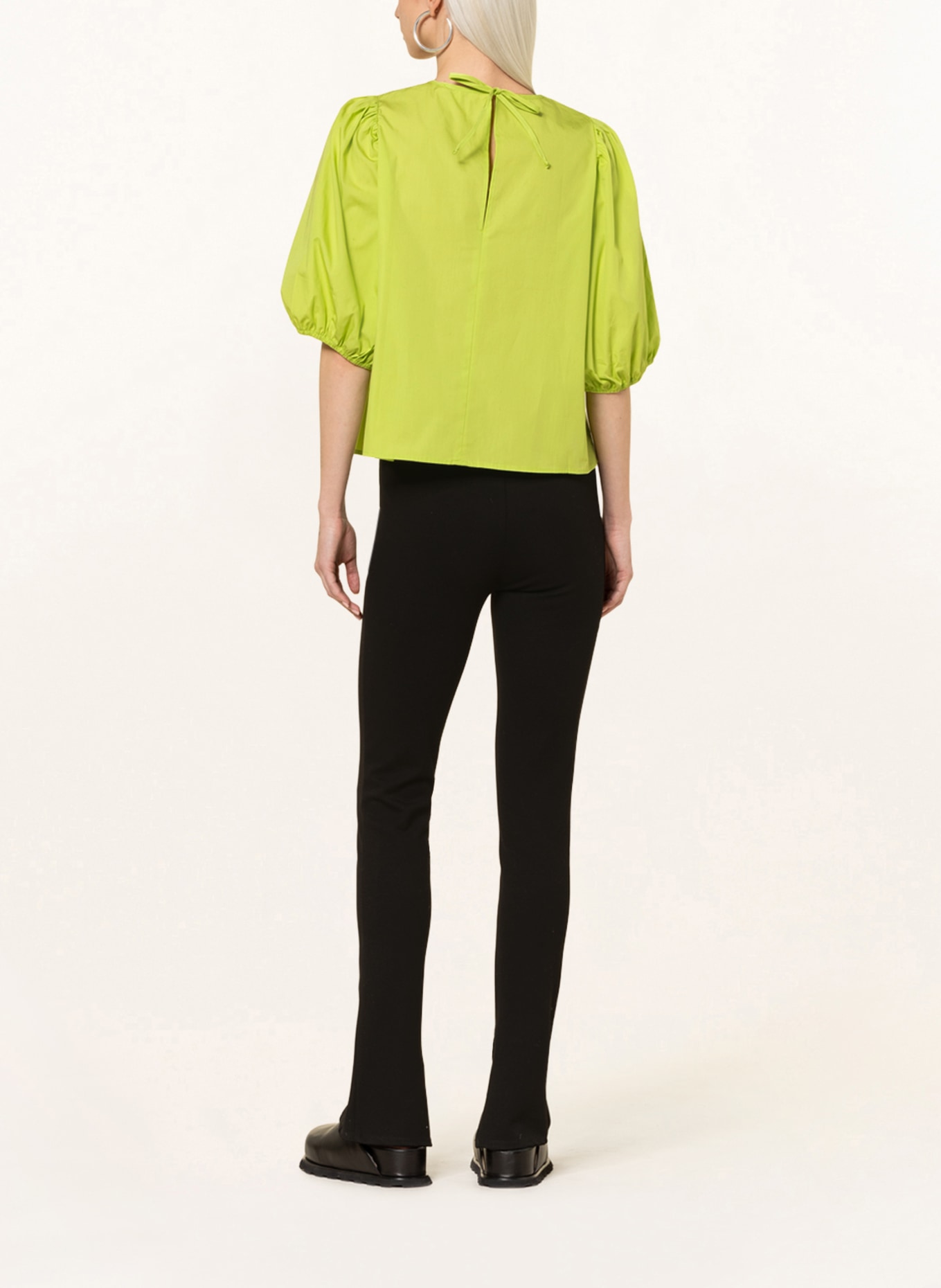MRS & HUGS Shirt blouse with 3/4 sleeves, Color: LIGHT GREEN (Image 3)