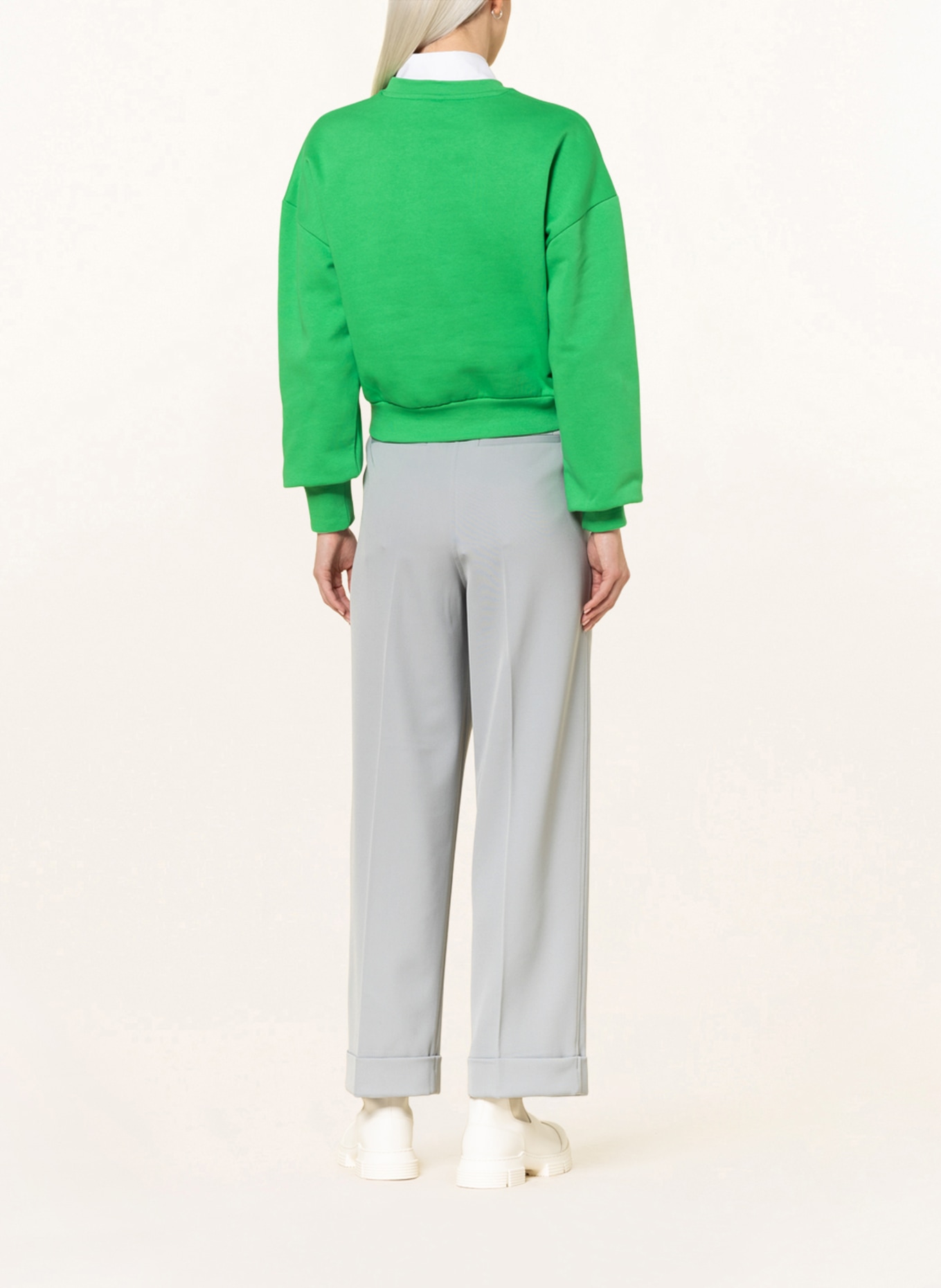 GANNI Sweatshirt, Color: GREEN (Image 3)