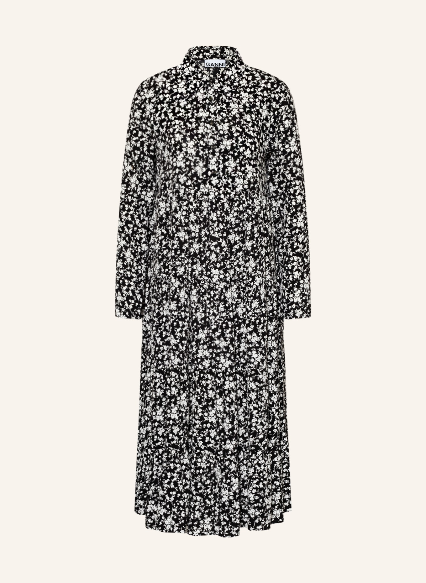 GANNI Dress , Color: BLACK/ WHITE (Image 1)