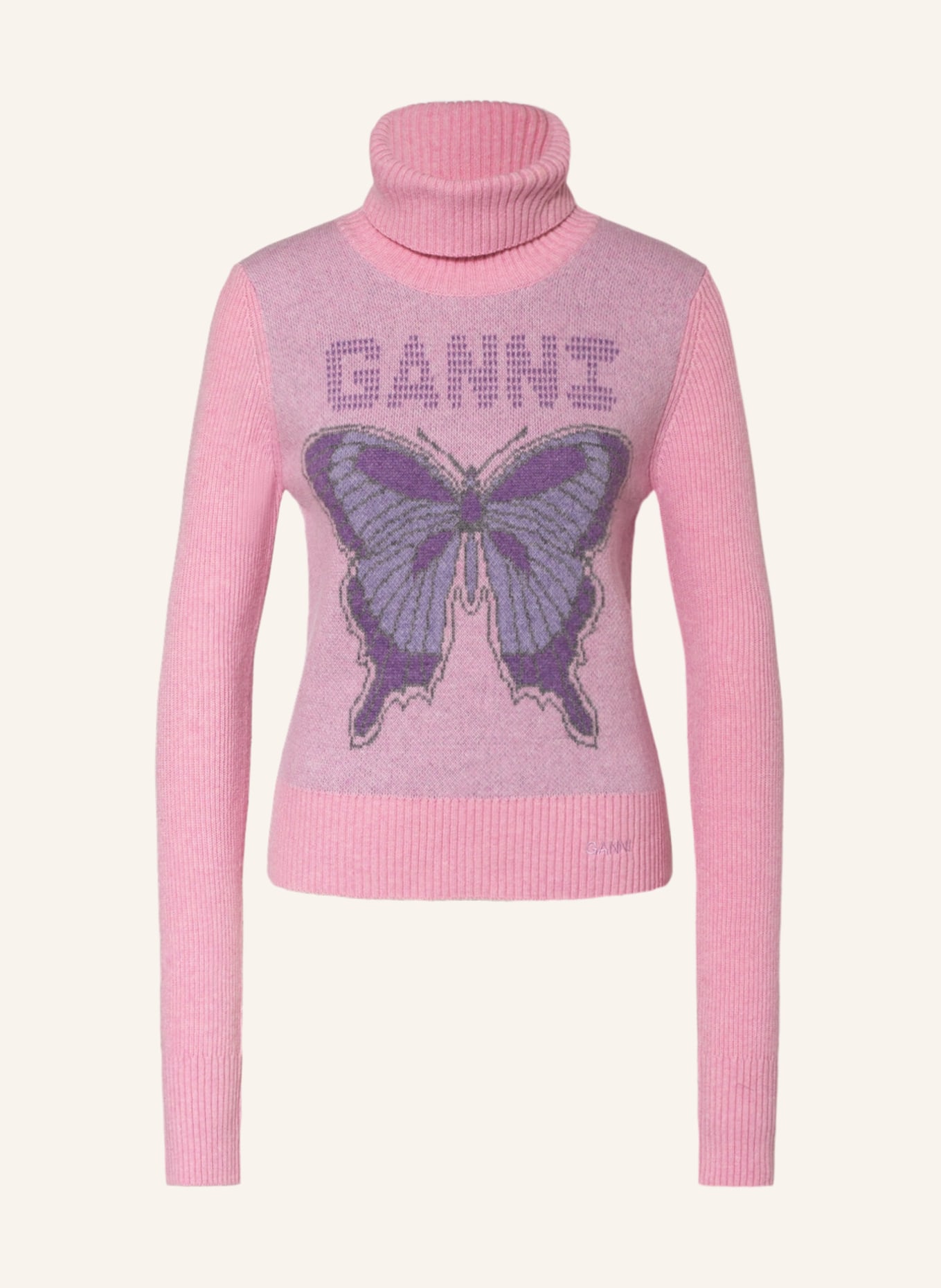 GANNI Turtleneck sweater , Color: PINK (Image 1)