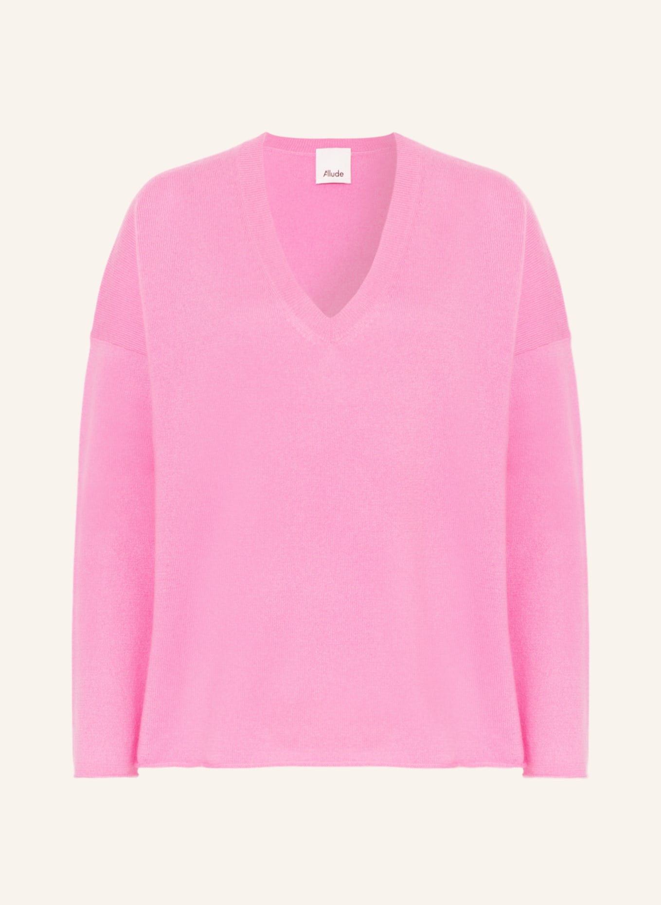 ALLUDE Oversized sweater made of cashmere , Color: PINK (Image 1)