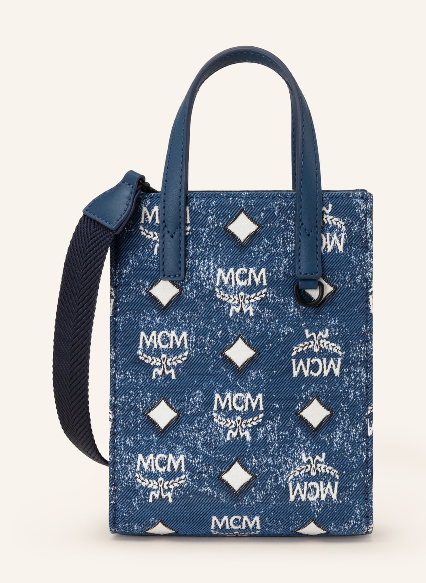 MCM Crossbody bag AREN , Color: BLUE/ WHITE (Image 1)