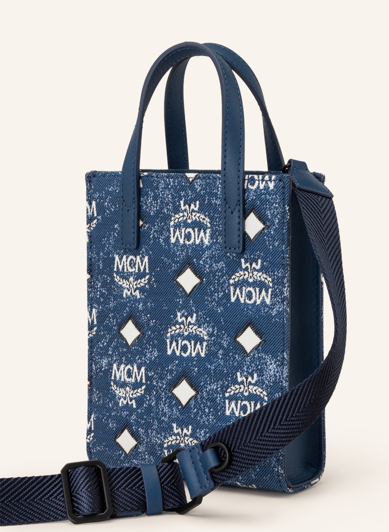 MCM Crossbody bag AREN , Color: BLUE/ WHITE (Image 2)