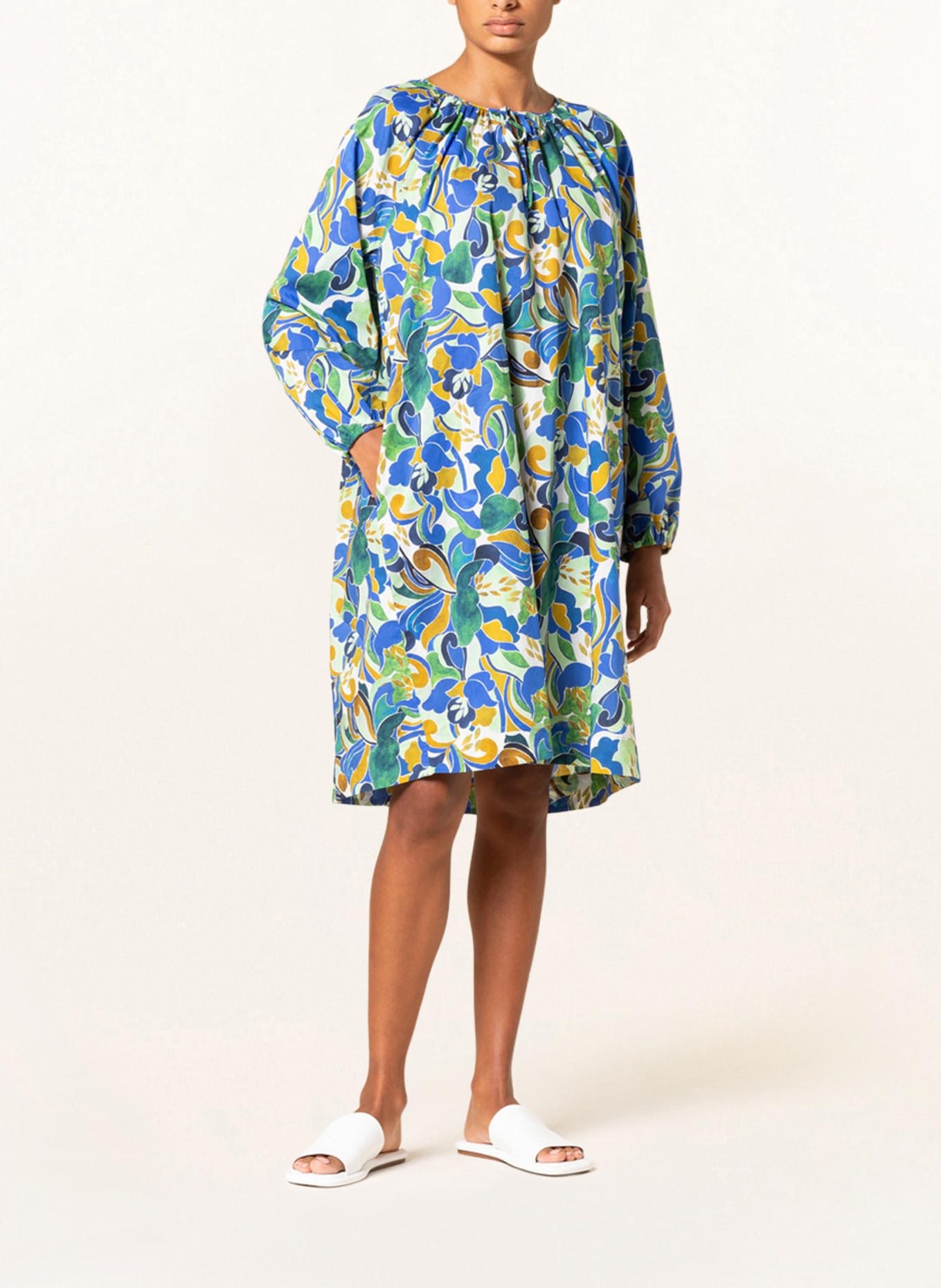 ROBERT FRIEDMAN Kleid MAGDA, Farbe: DUNKELBLAU/ OLIV/ HELLGRÜN (Bild 2)