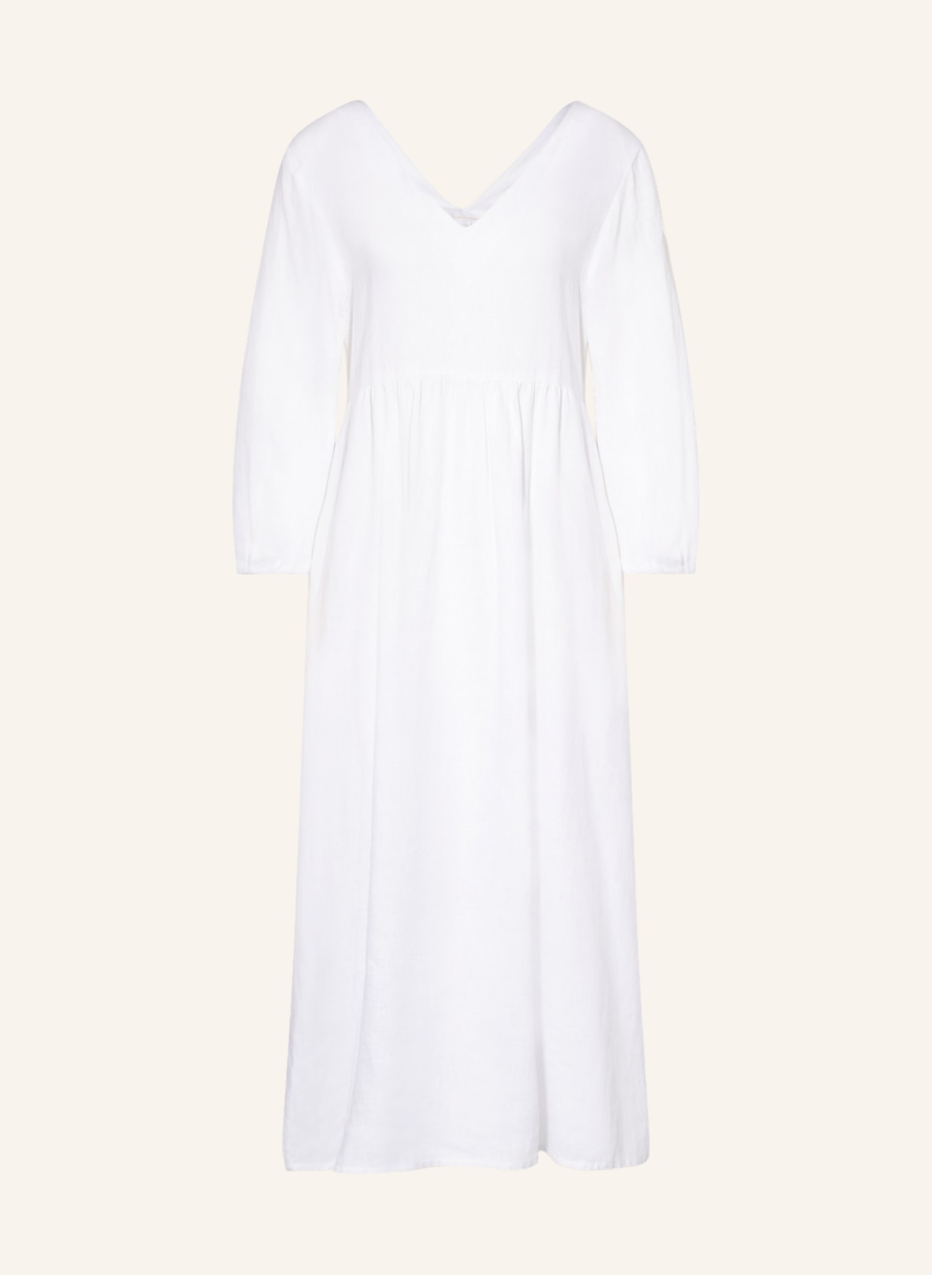 ROBERT FRIEDMAN Linen dress SELENA with 3/4 sleeves, Color: WHITE (Image 1)