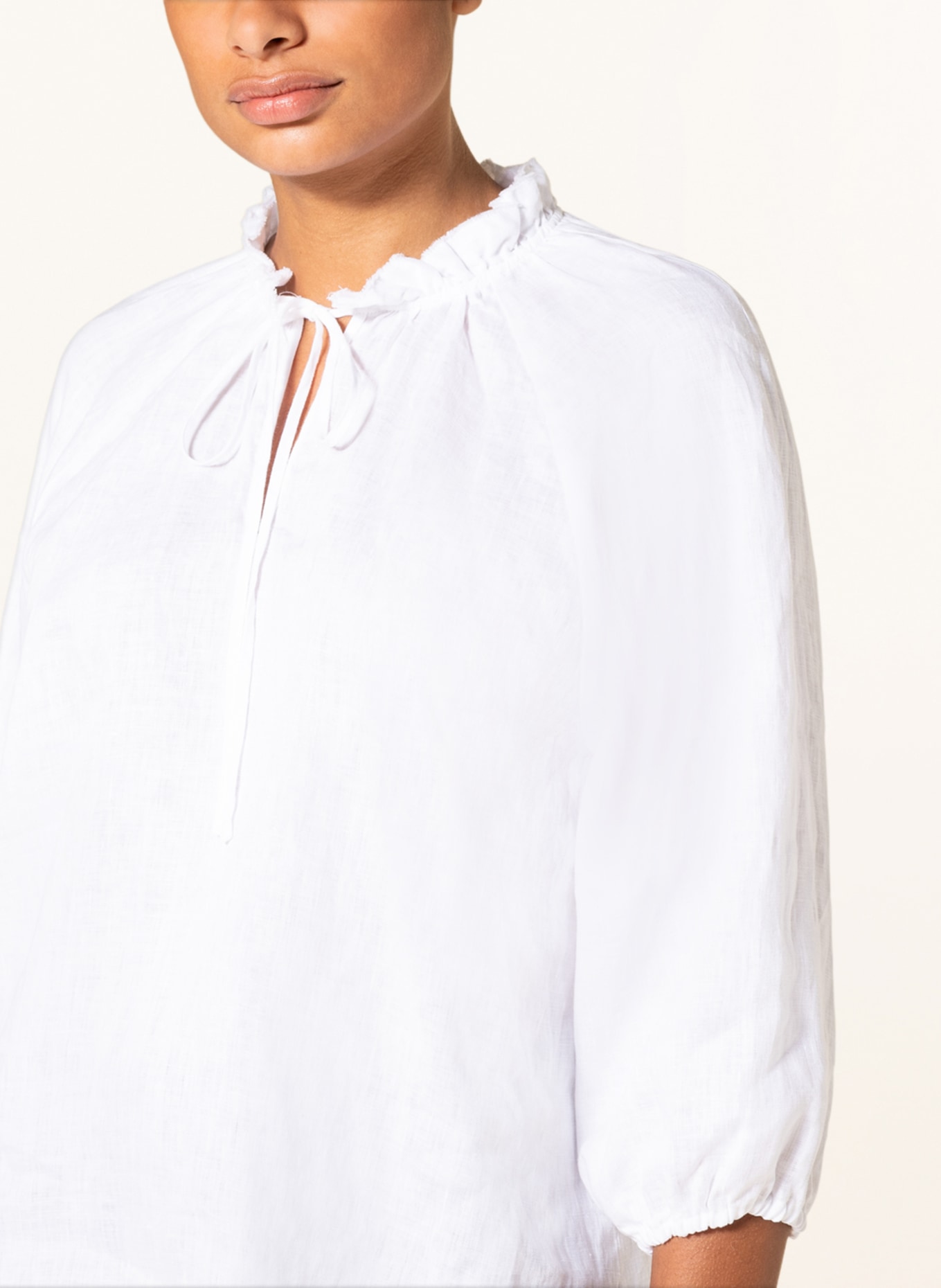 ROBERT FRIEDMAN Linen tunic, Color: WHITE (Image 4)