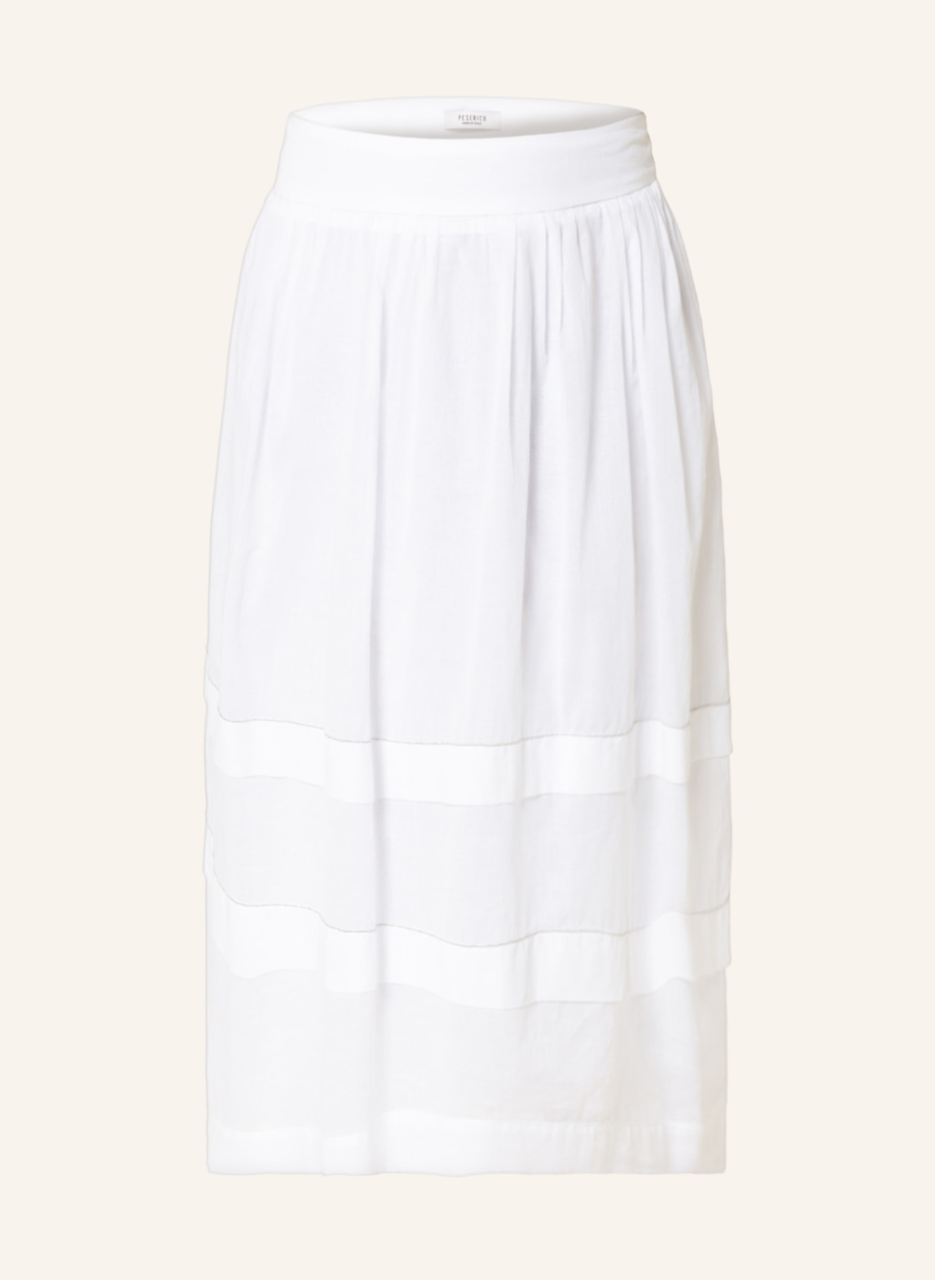 PESERICO Skirt, Color: WHITE (Image 1)