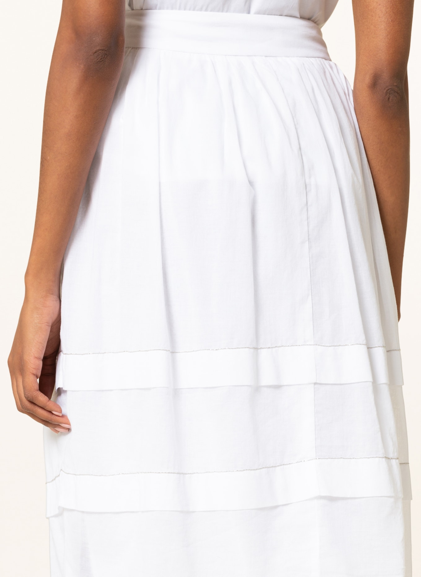 PESERICO Skirt, Color: WHITE (Image 4)