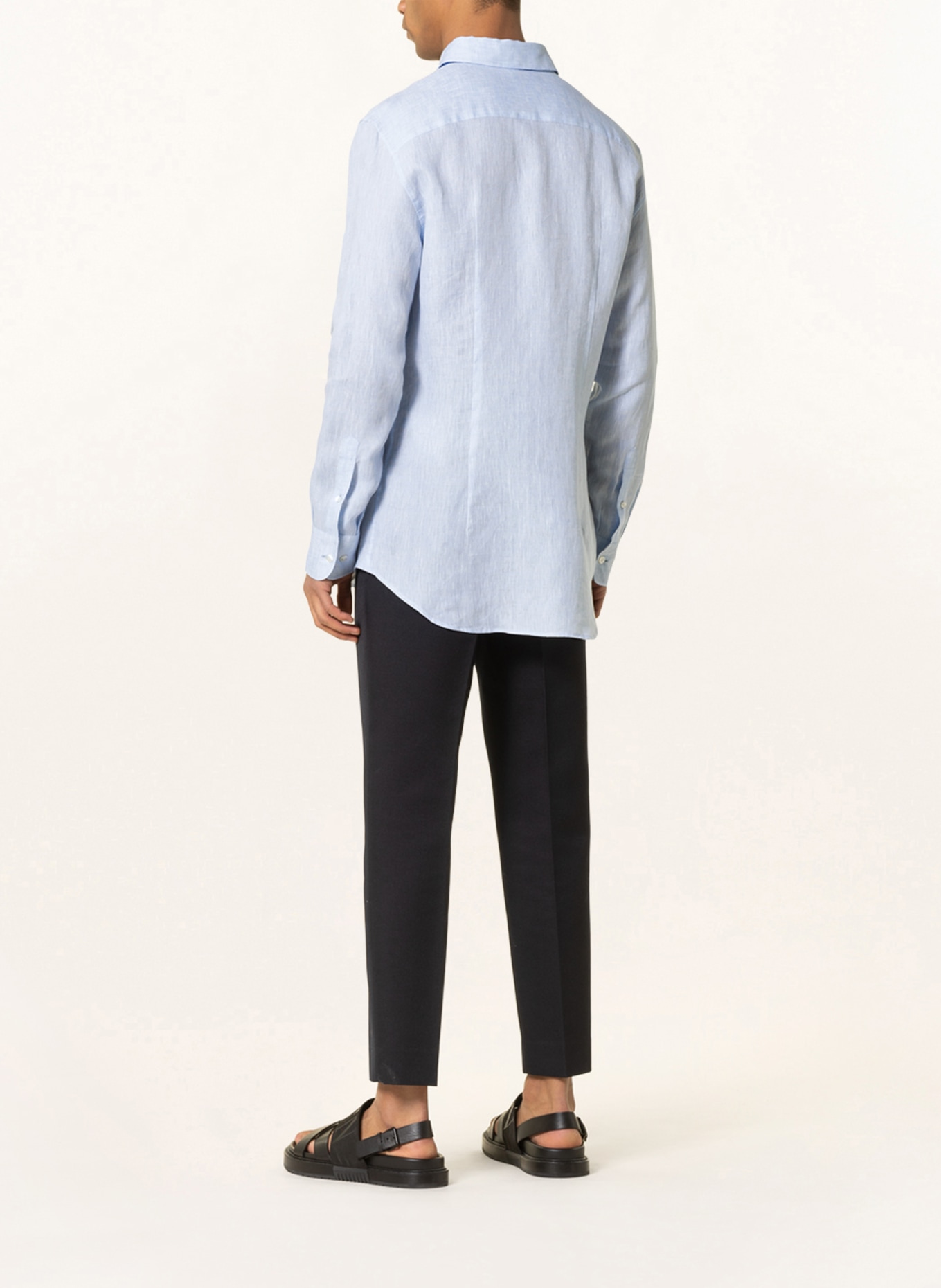 ETRO Linen shirt slim fit , Color: LIGHT BLUE (Image 3)