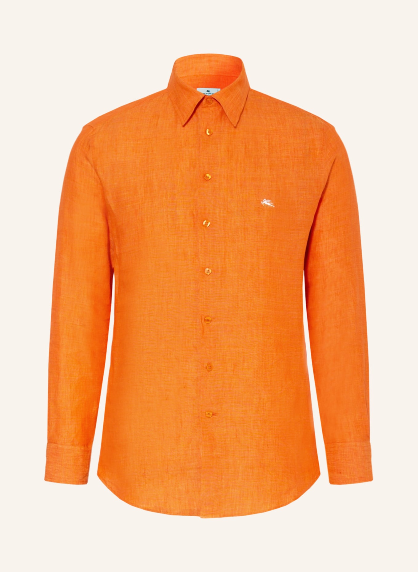 ETRO Linen shirt slim fit, Color: ORANGE (Image 1)