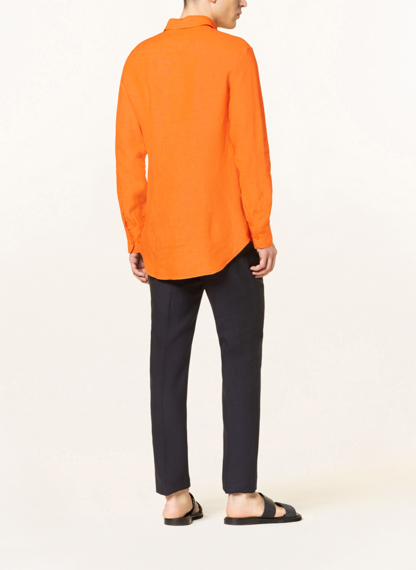 ETRO Linen shirt slim fit, Color: ORANGE (Image 3)