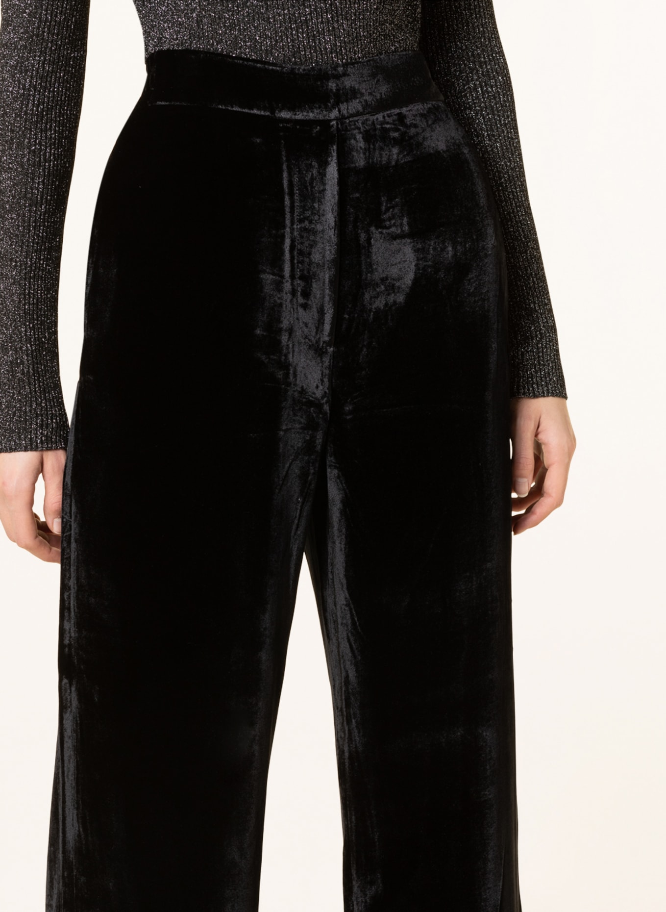 COS Velvet pants in jogger style , Color: BLACK (Image 5)