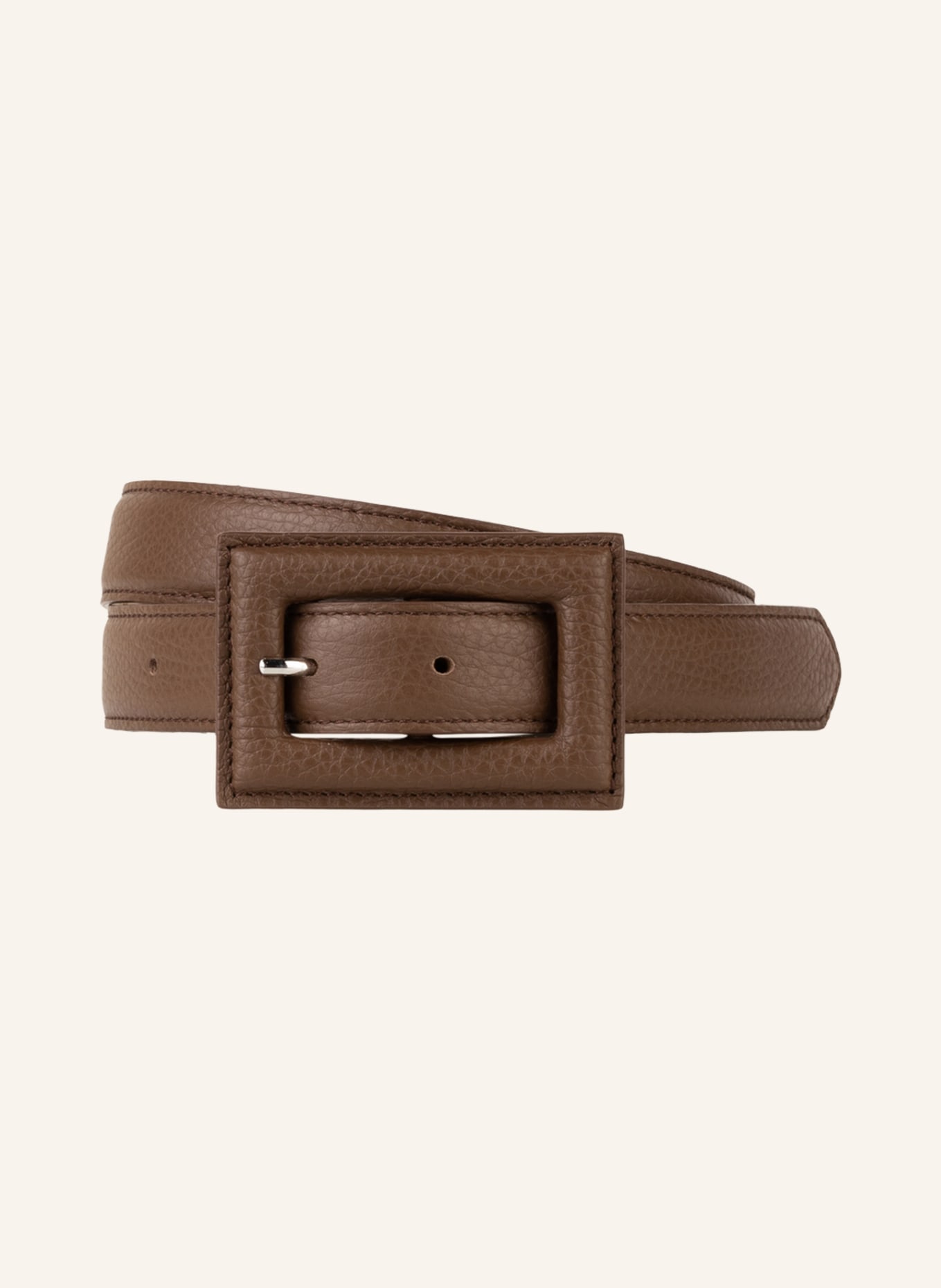 windsor. Leather belt, Color: BROWN (Image 1)