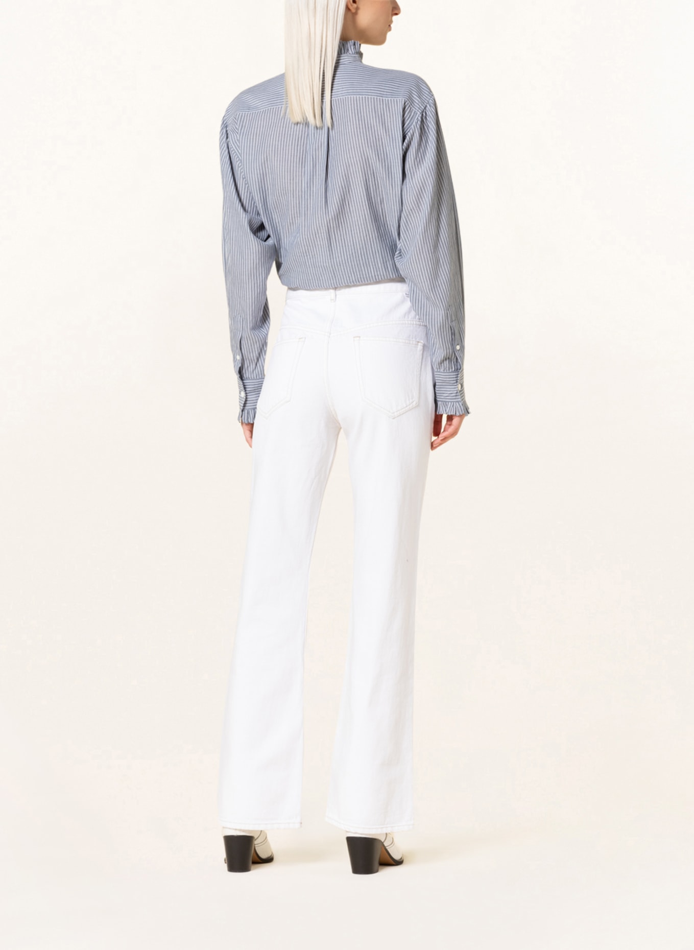 MARANT ÉTOILE Flared jeans BELVIRA, Color: WHITE (Image 3)