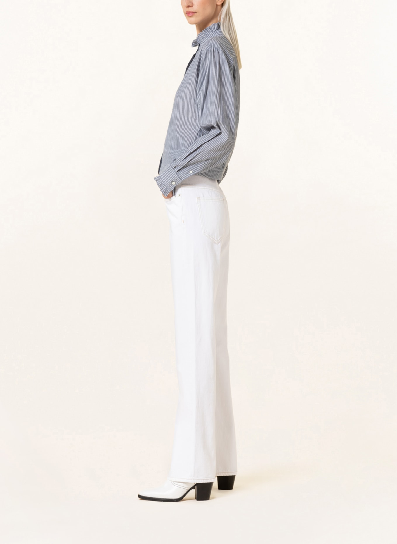 MARANT ÉTOILE Flared jeans BELVIRA, Color: WHITE (Image 4)