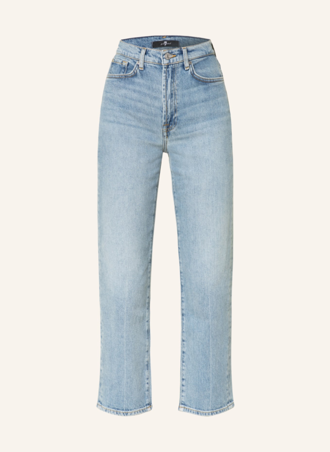 7 for all mankind Mom Jeans LOGAN STOVEPIPE, Farbe: AW LIGHT BLUE (Bild 1)