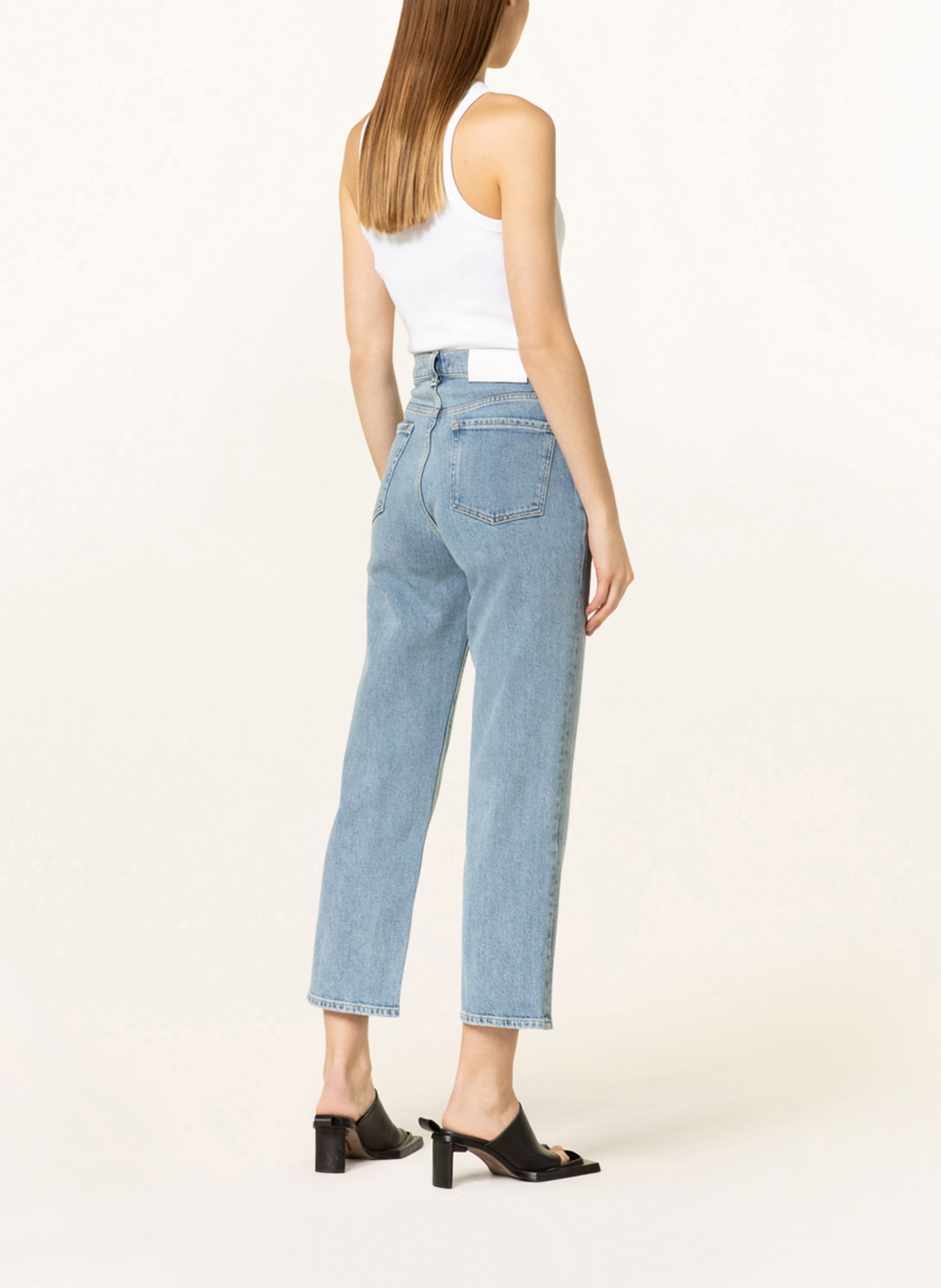 7 for all mankind Mom Jeans LOGAN STOVEPIPE, Farbe: AW LIGHT BLUE (Bild 3)