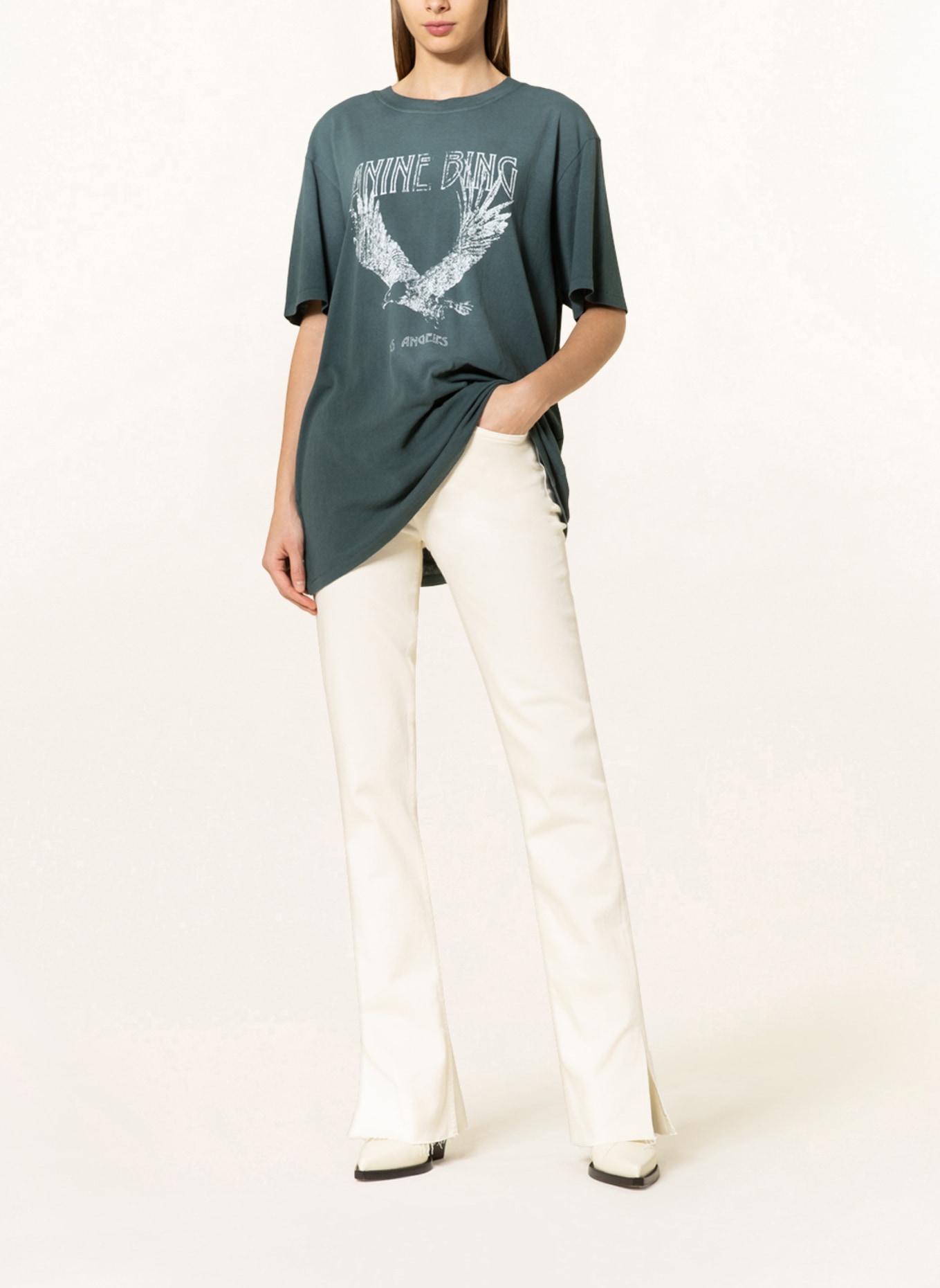 ANINE BING Bootcut Jeans ROXANNE , Farbe: WHITE WHITE (Bild 2)