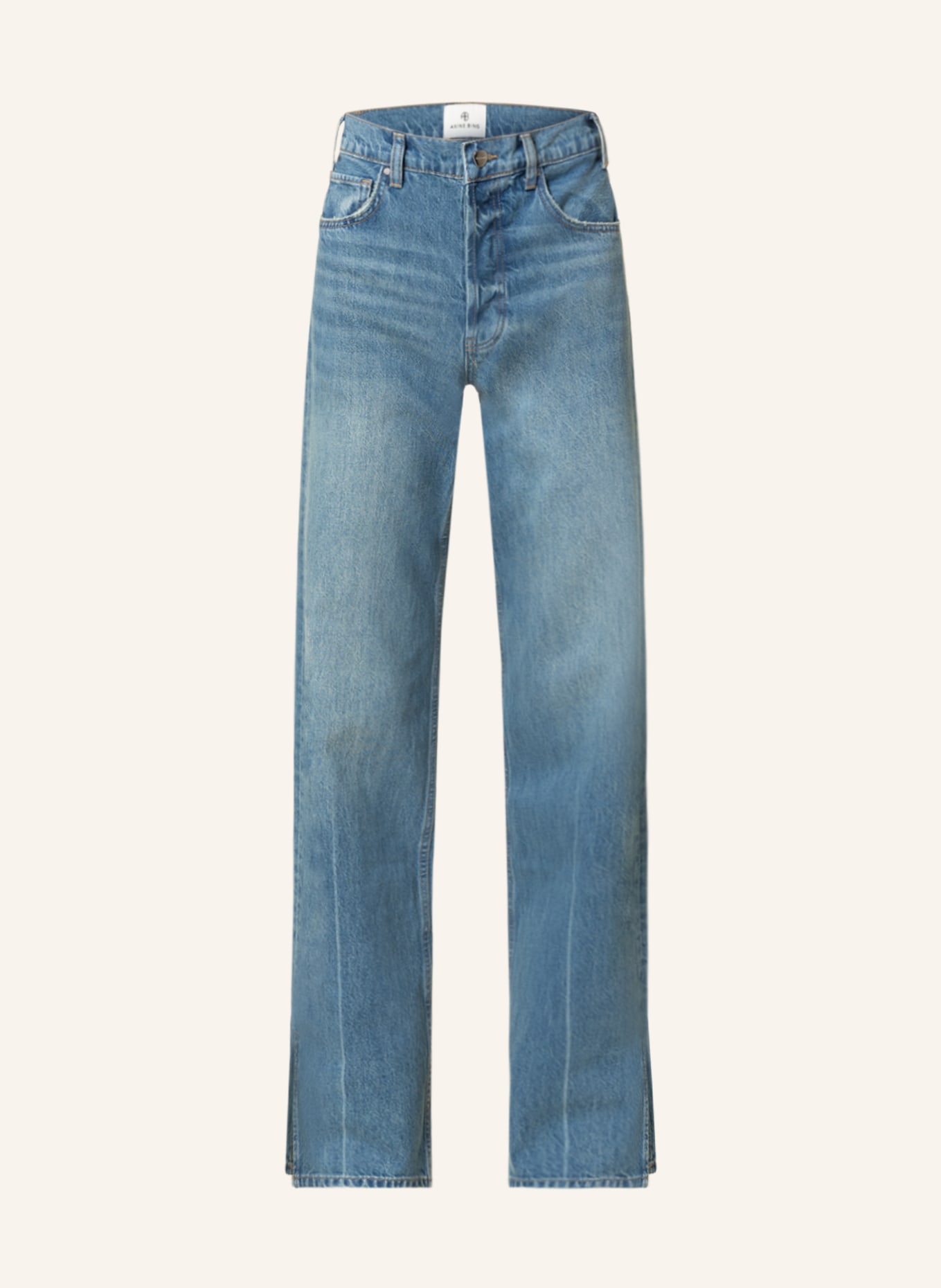 ANINE BING Straight jeans ROY, Color: WASHED BLUE WASHED BLUE (Image 1)