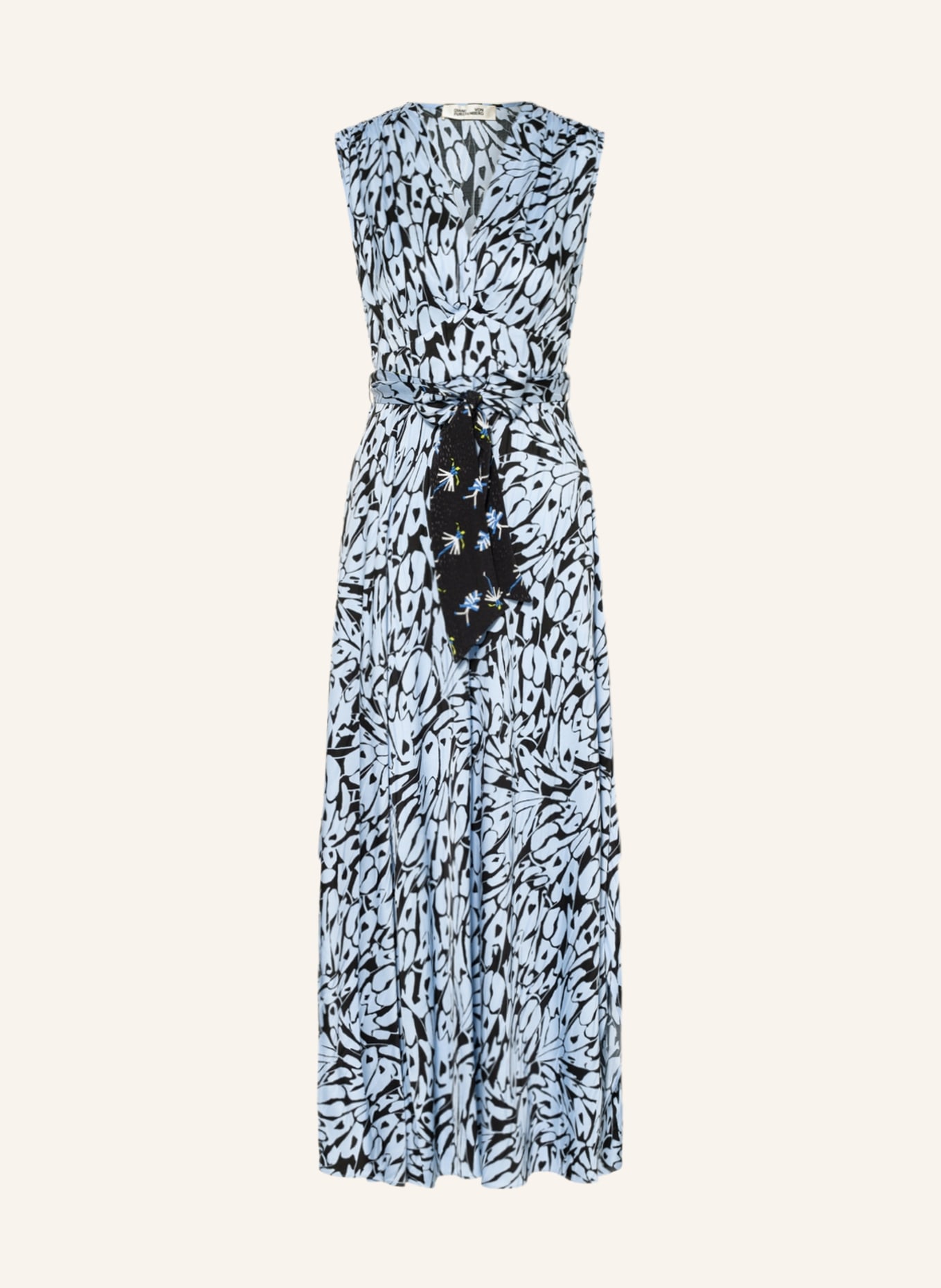 DIANE VON FURSTENBERG Kleid MERLIN, Farbe: HELLBLAU/ SCHWARZ (Bild 1)