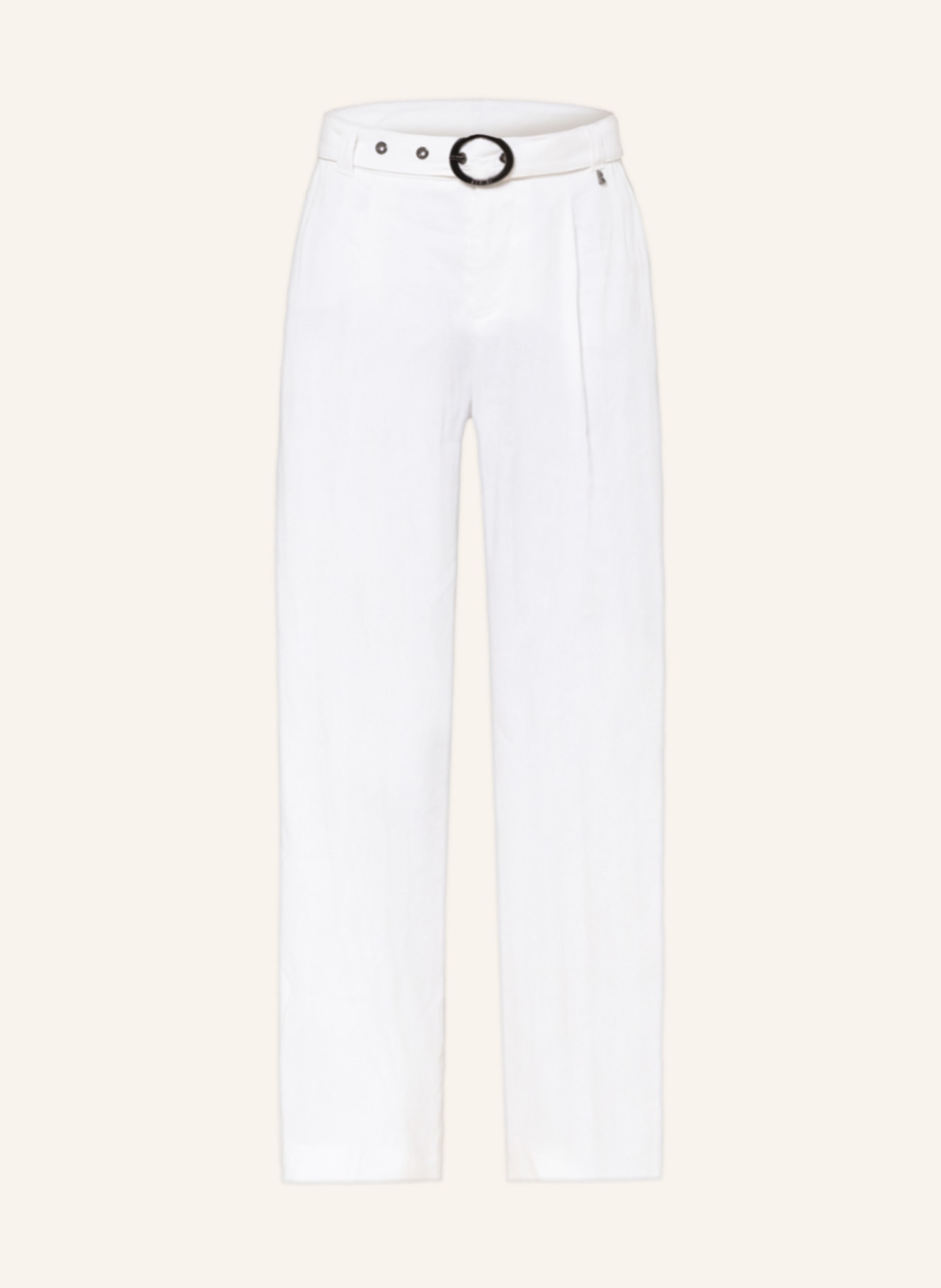 BOGNER Wide leg trousers REESE with linen, Color: WHITE (Image 1)