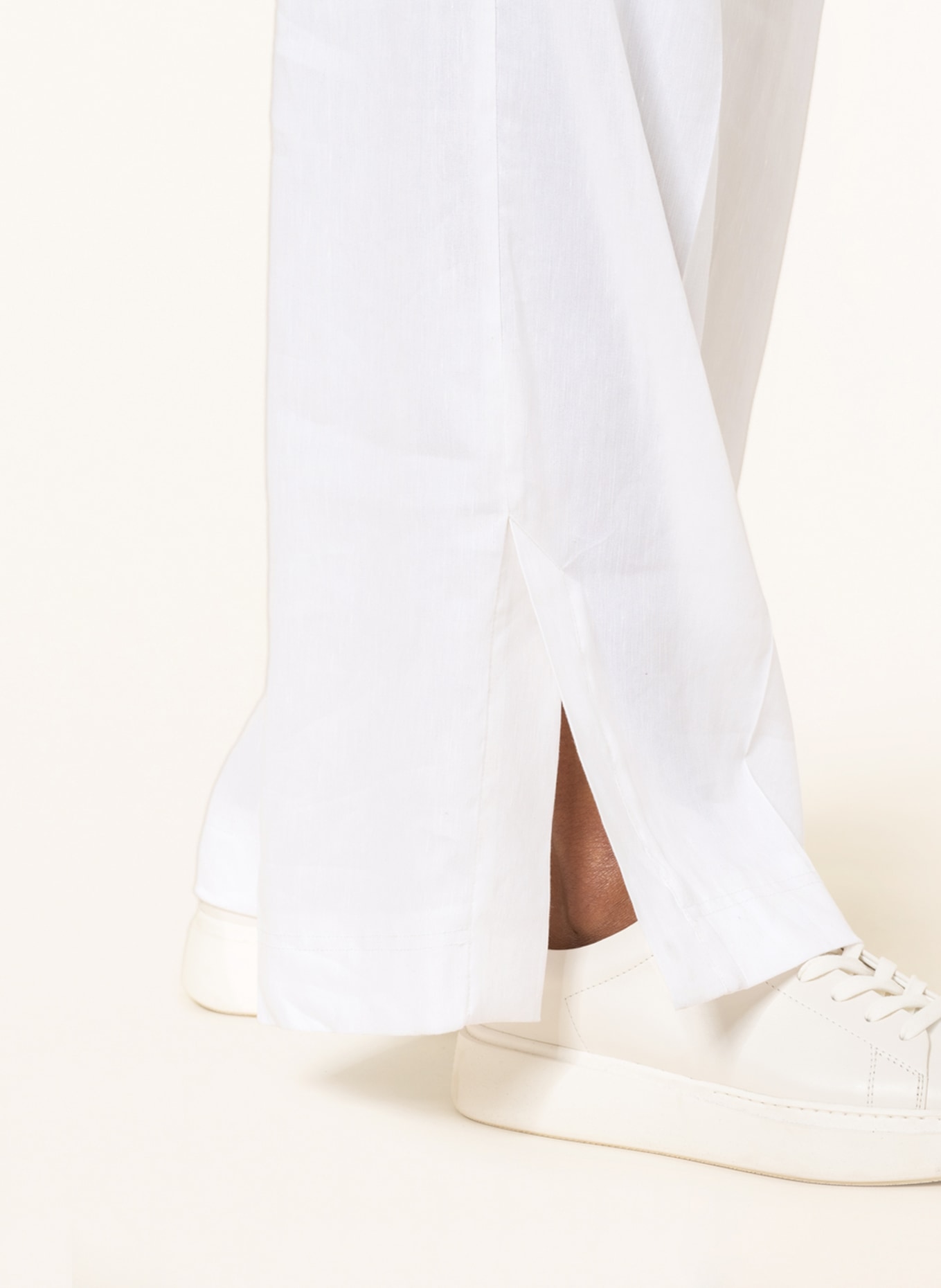 BOGNER Wide leg trousers REESE with linen, Color: WHITE (Image 5)