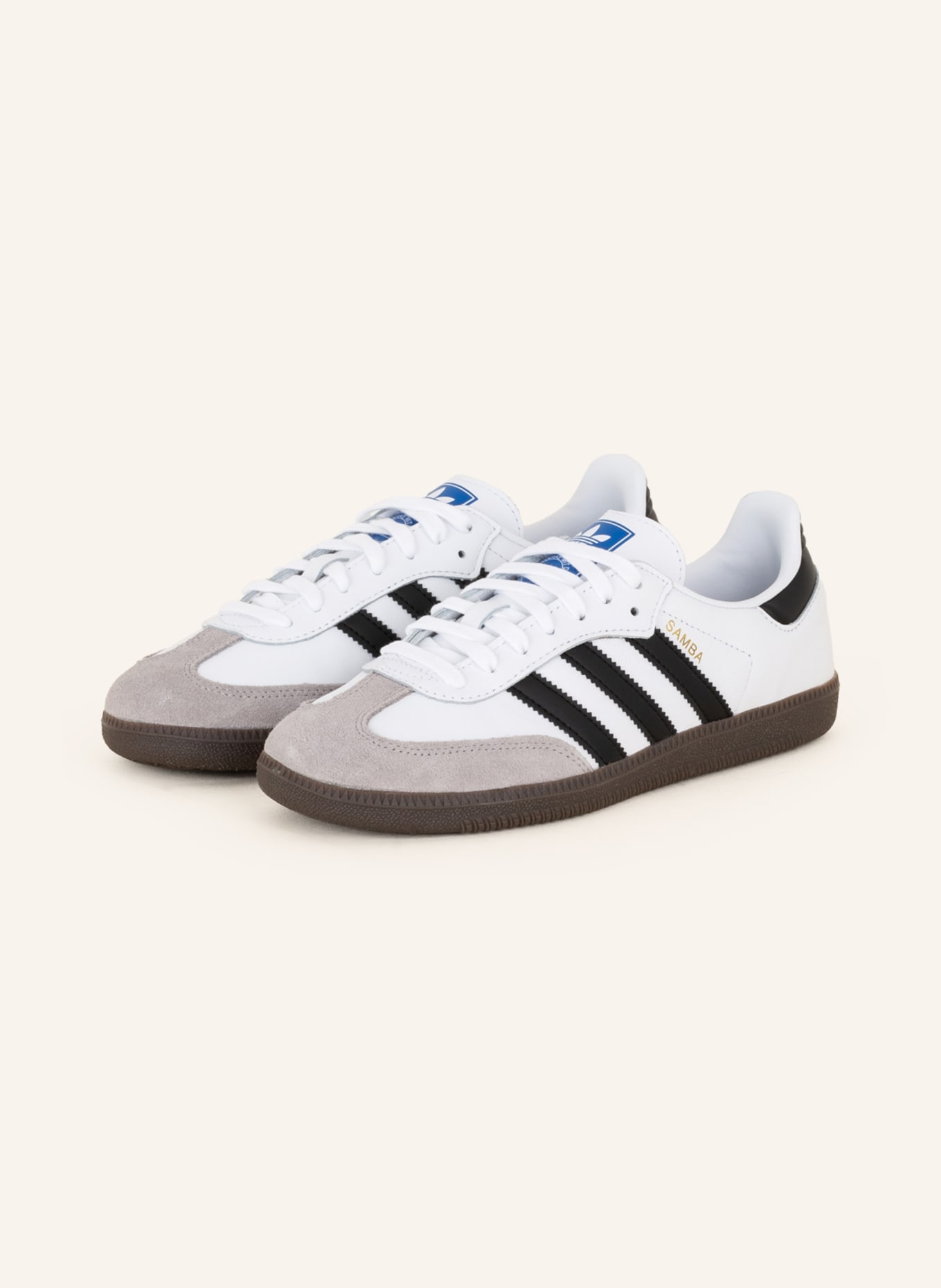 adidas Originals Sneaker SAMBA OG, Farbe: WEISS/ SCHWARZ/ GRAU (Bild 1)