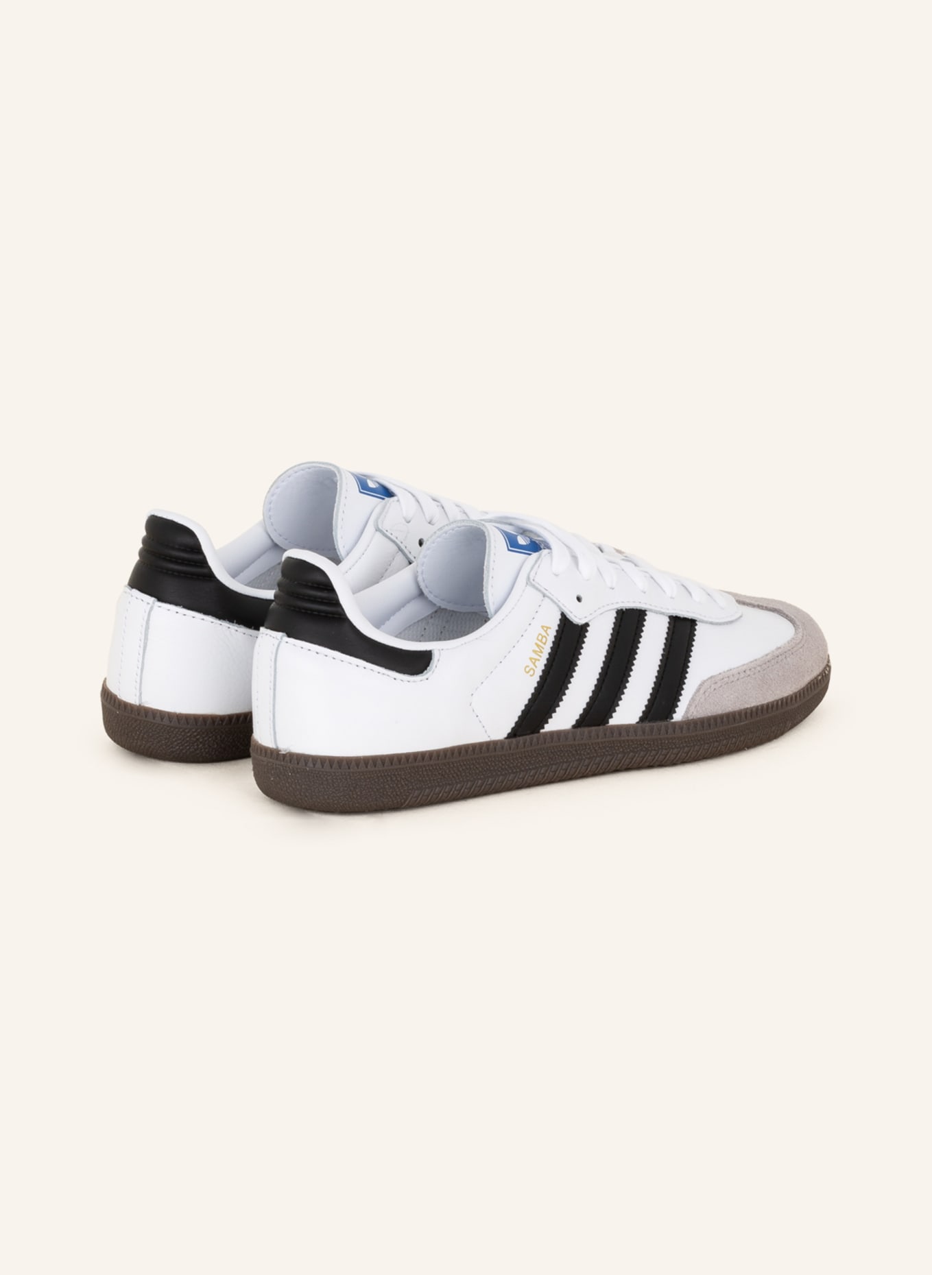Adidas Originals Sneaker SAMBA OG In Weiss Schwarz Grau