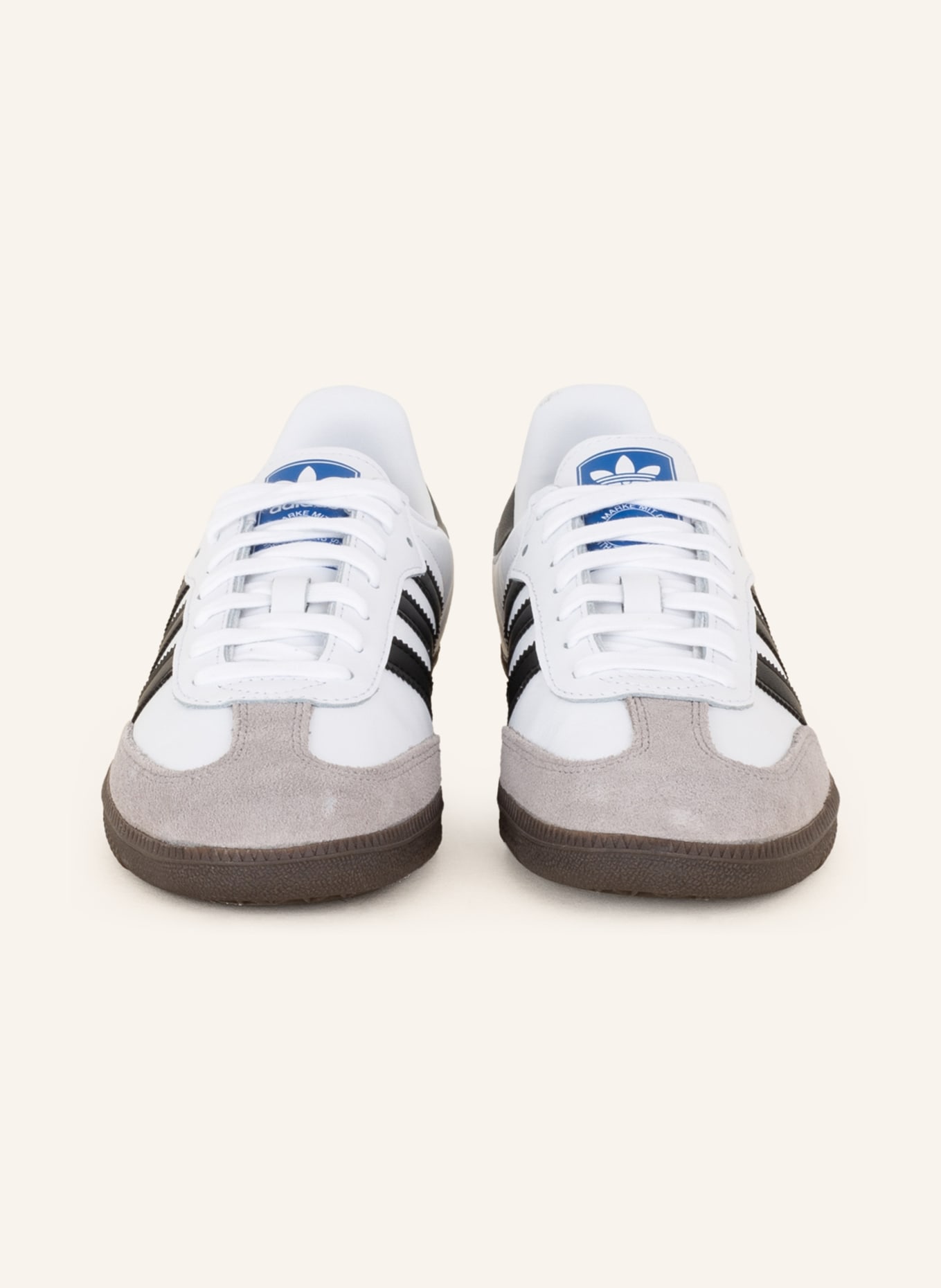 Adidas Originals Sneaker SAMBA OG In Weiss Schwarz Grau