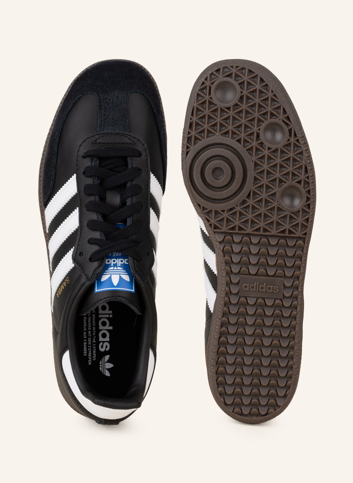 adidas Originals Sneaker SAMBA, Farbe: SCHWARZ/ WEISS (Bild 5)