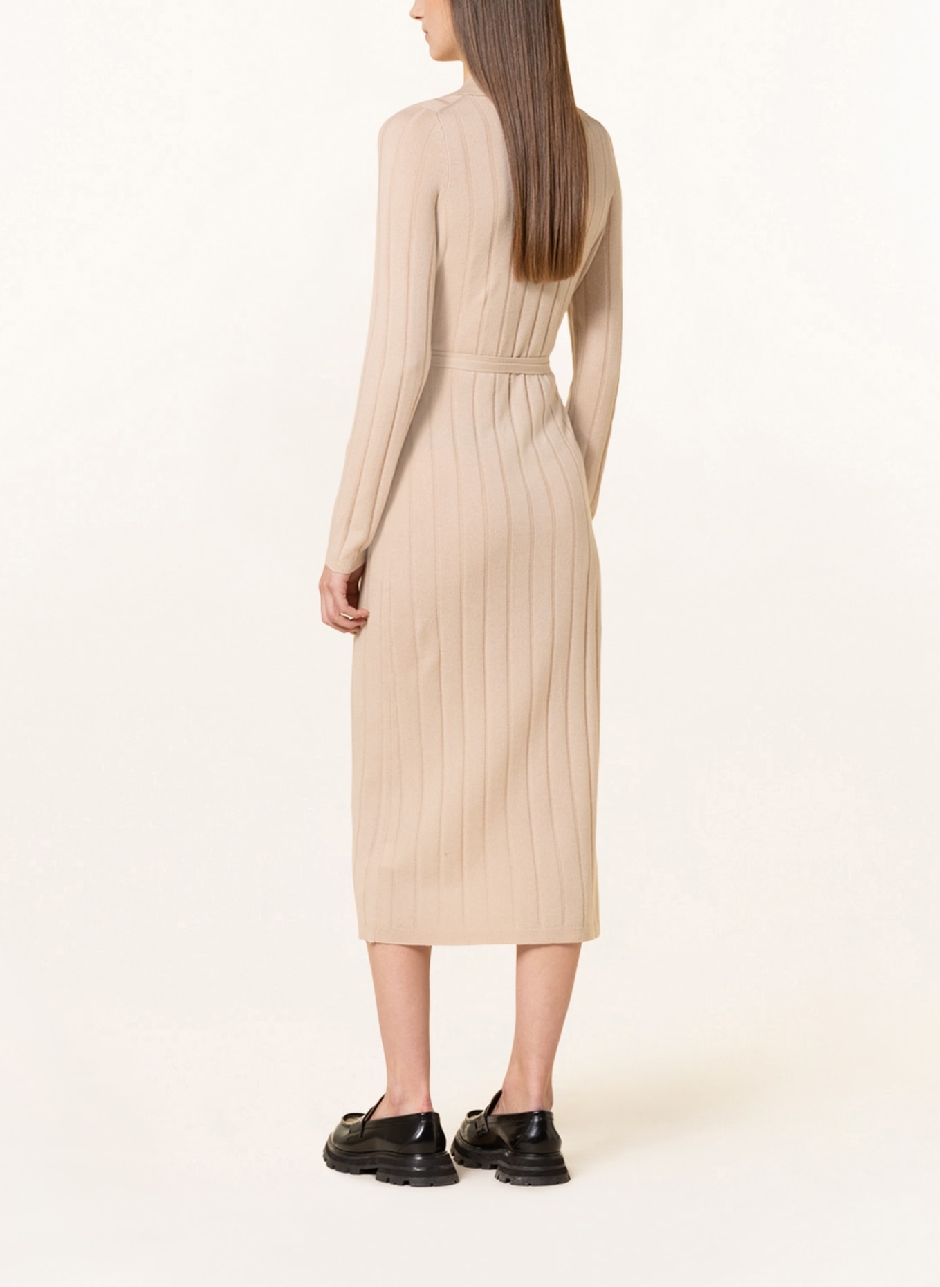 FTC CASHMERE Knit dress with cashmere, Color: CREAM (Image 3)